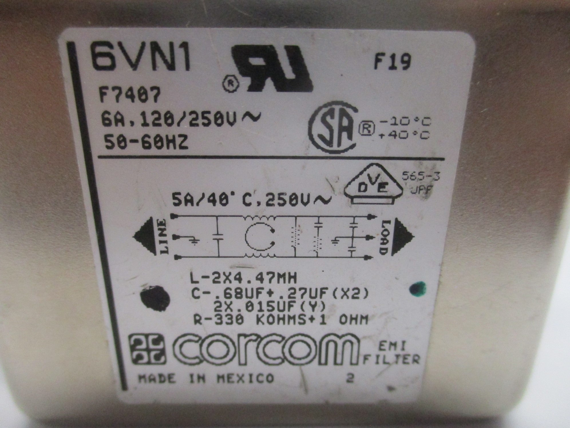 CORCOM 6VN1 NSNP