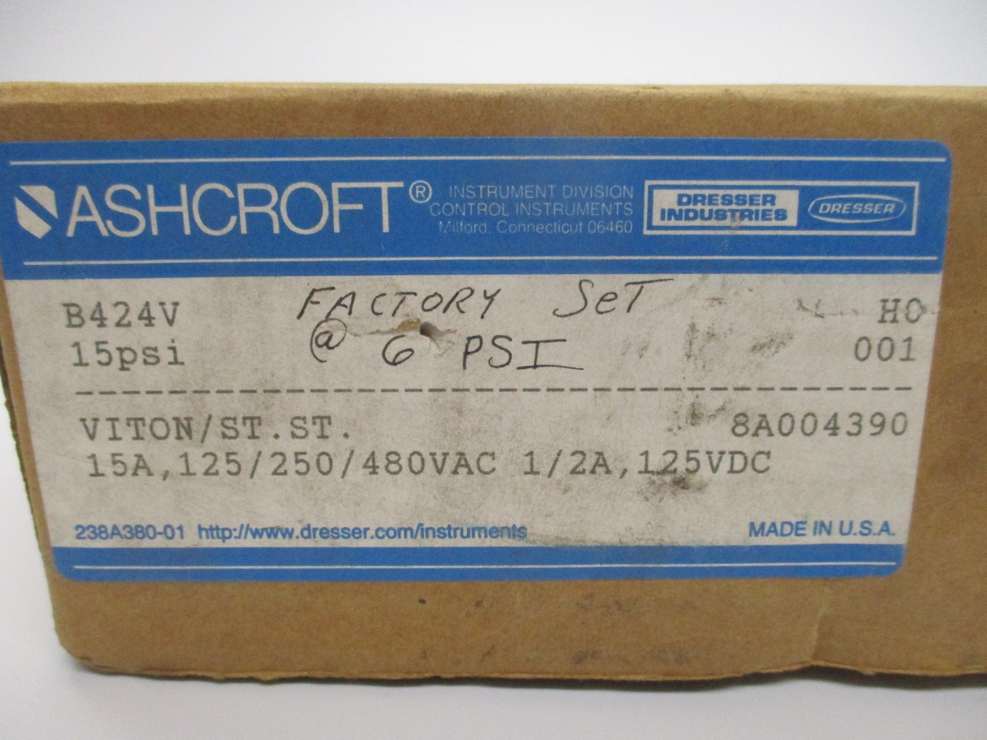 ASHCROFT B424V NSMP