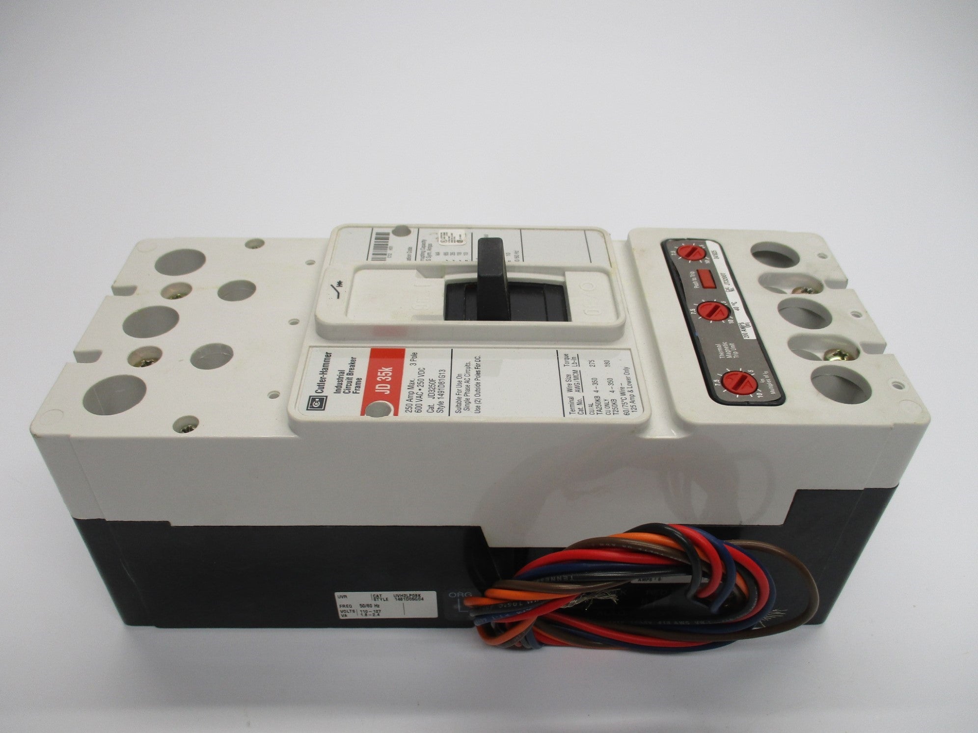 CUTLER HAMMER JD3250F 250A 600V (WHITE) NSMP