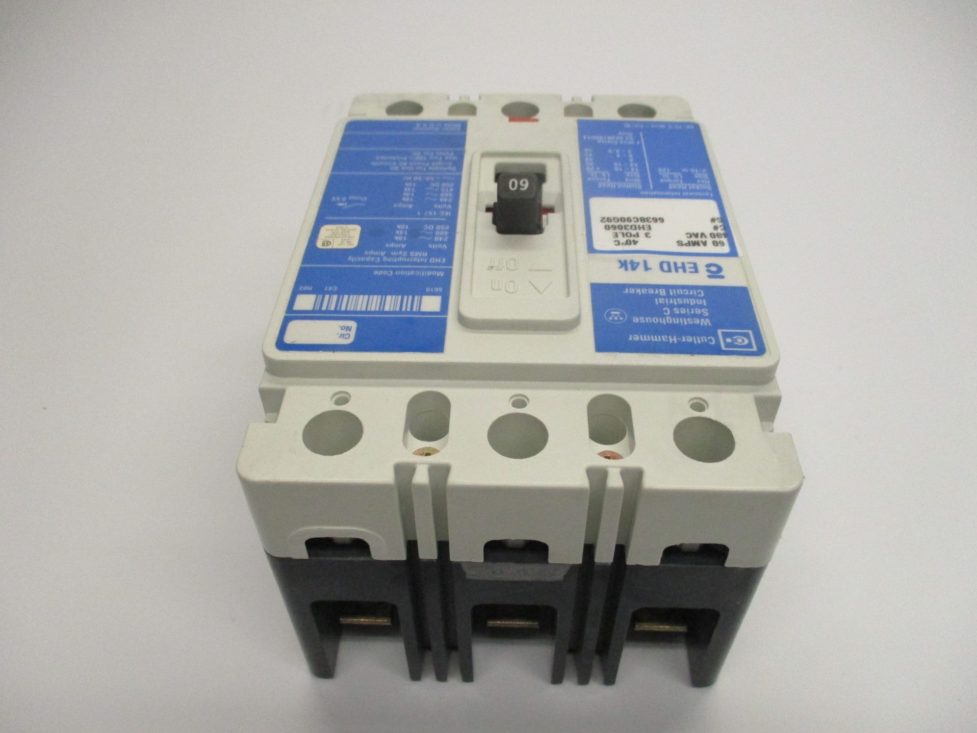 CUTLER HAMMER EHD3060 SER. C 60A 480V (BLUE) NSMP