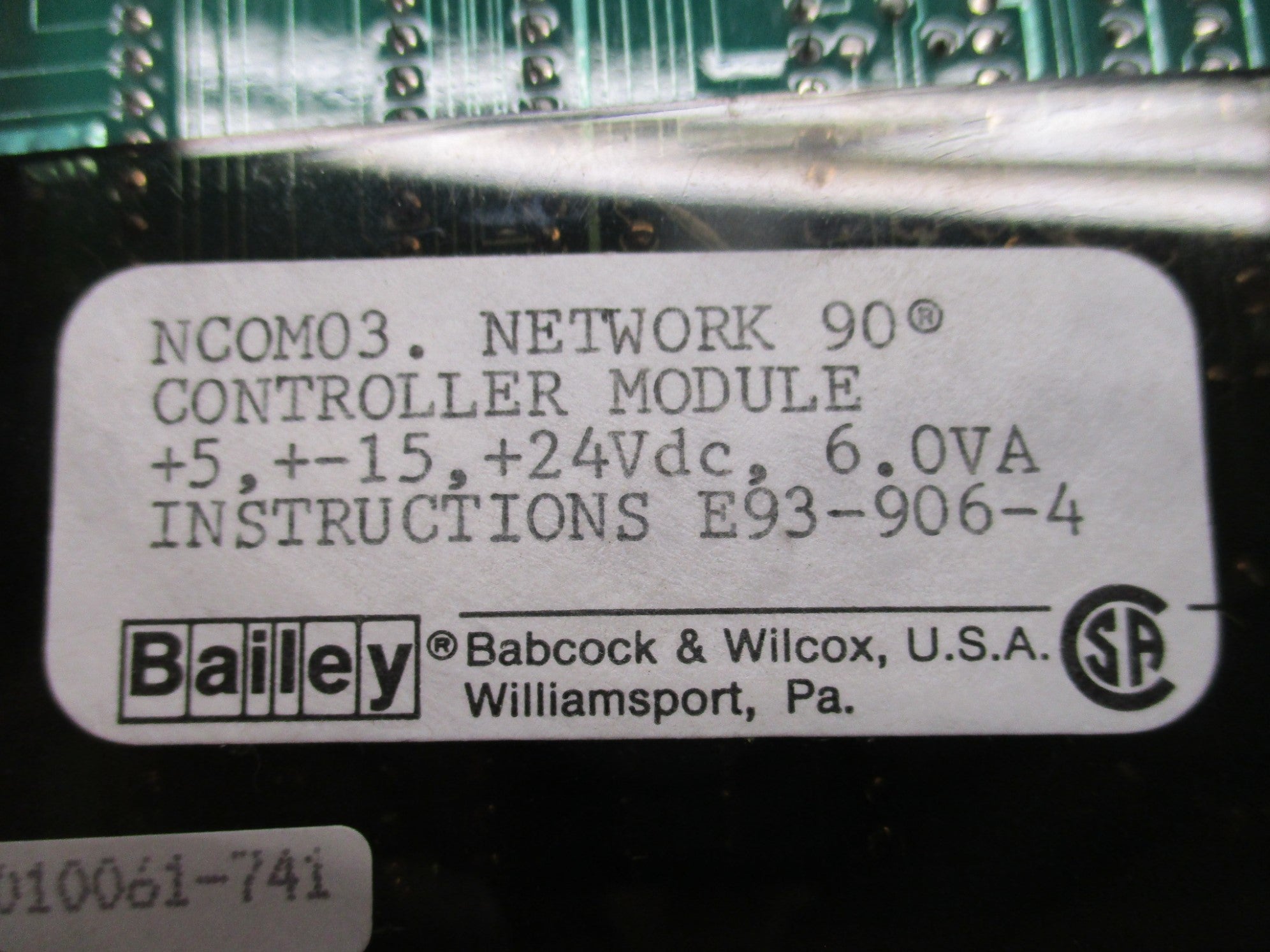 BAILEY NC0M03 UNMP