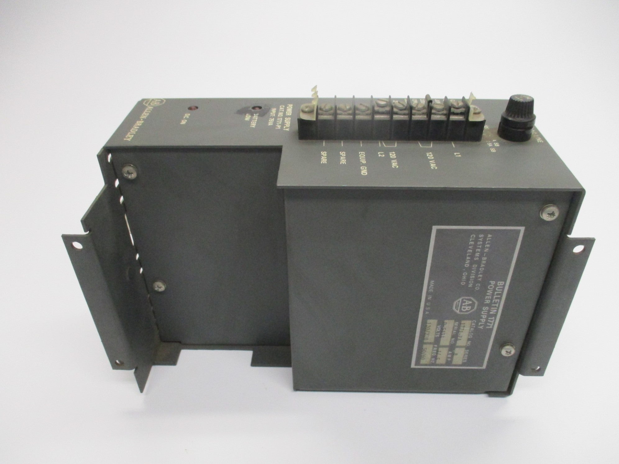 ALLEN BRADLEY 1771-PA SER. B 120/220V 1/.5A UNMP