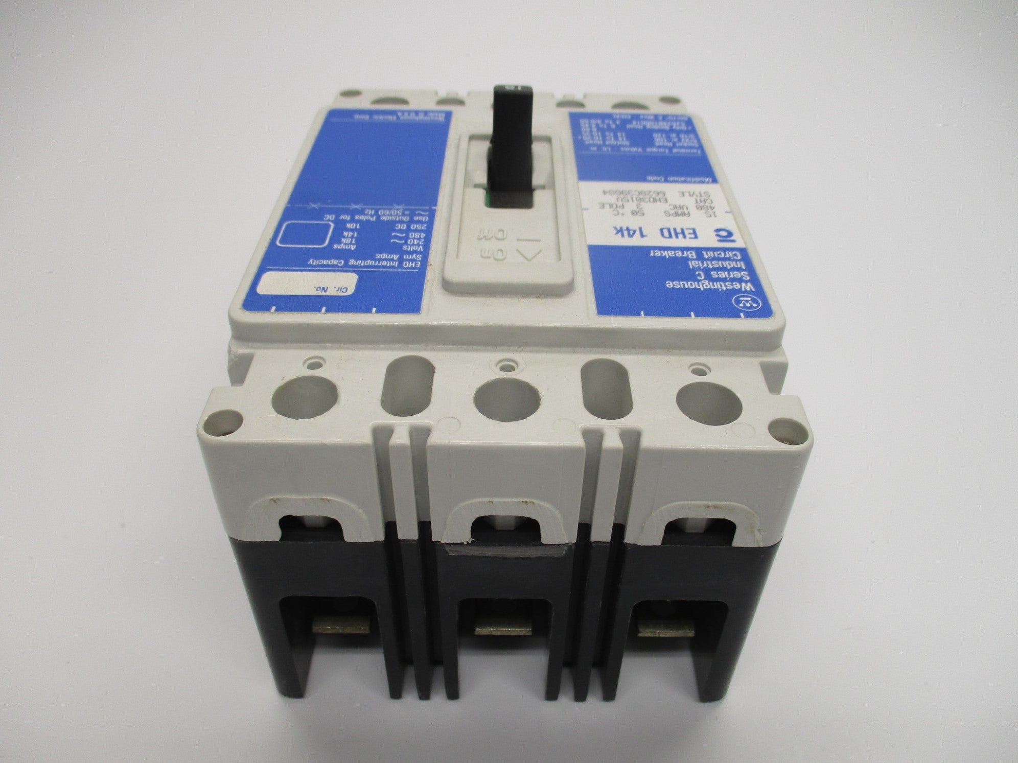 WESTINGHOUSE EHD3015V SER. C 15A 480V (BLUE) NSMP