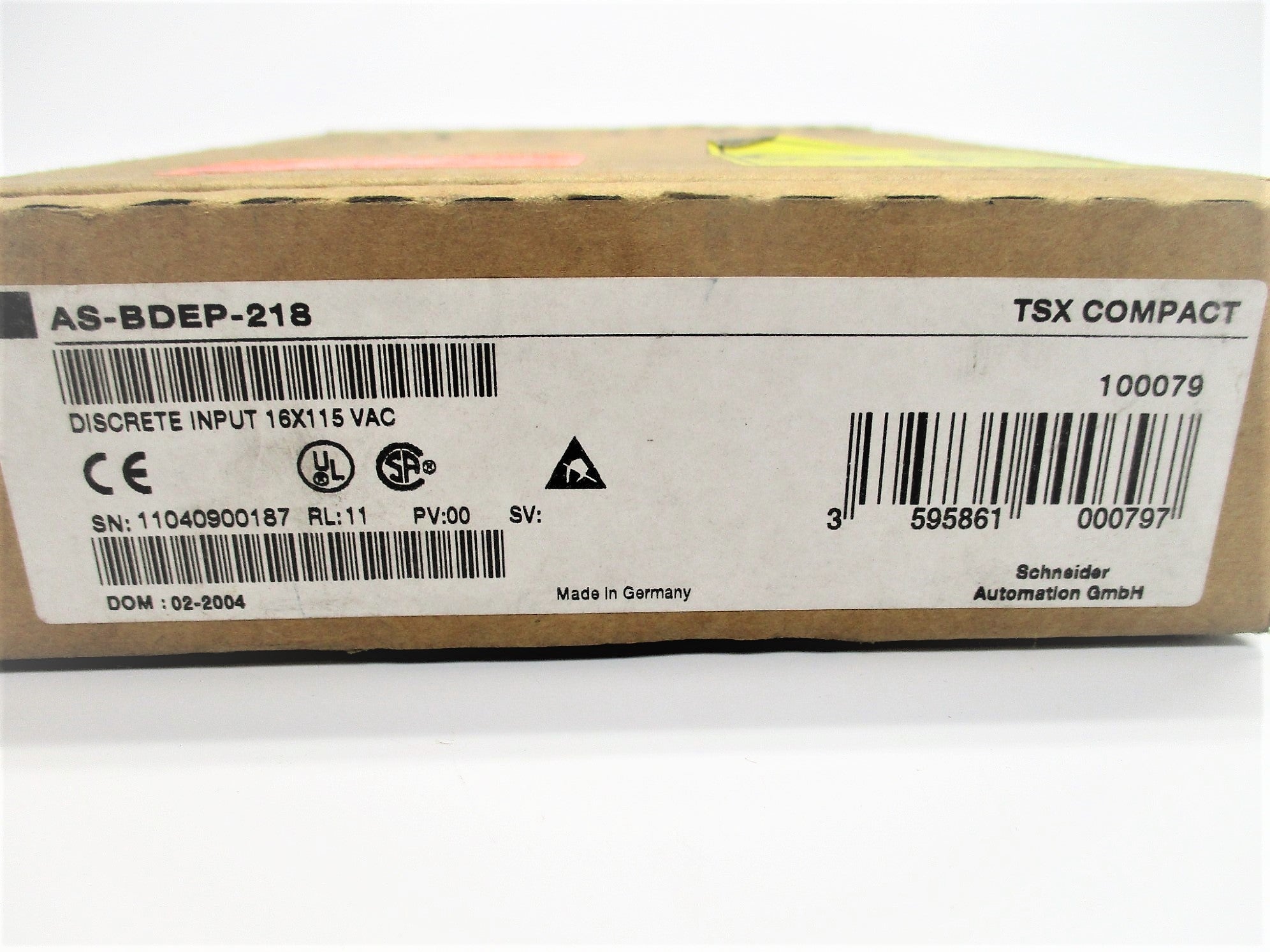 SCHNEIDER AUTOMATION AS-BDEP-218 115VAC NSMP