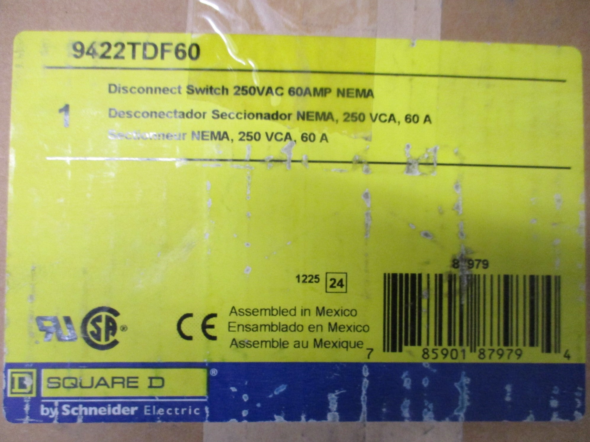 SQUARE D 9422TDF60 SER. A NSMP