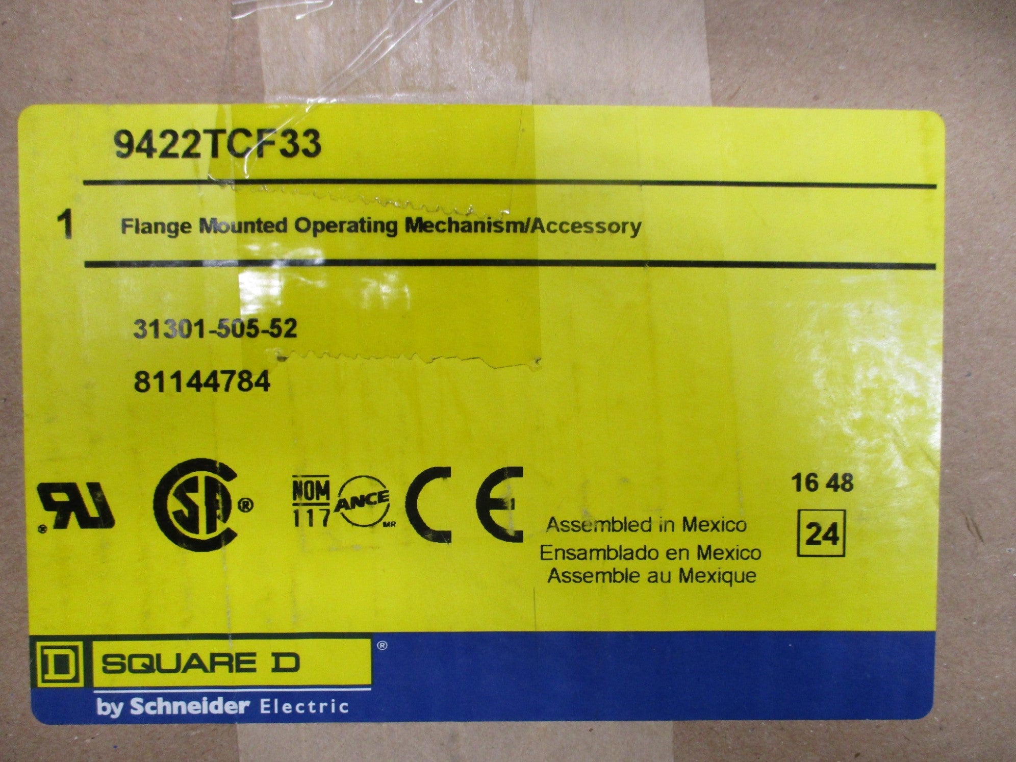 SQUARE D 9422TCF33 SER. A NSMP