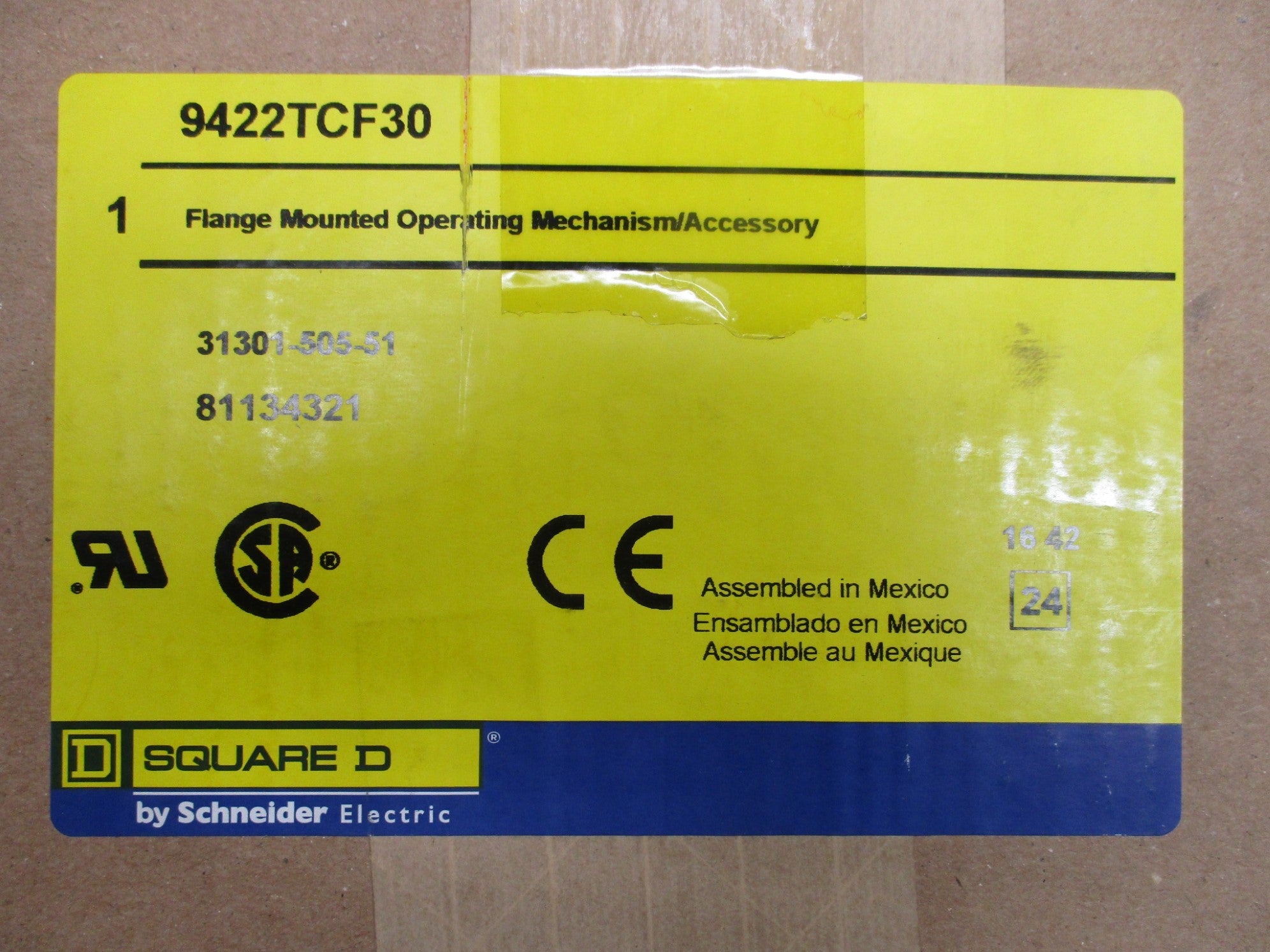 SQUARE D 9422TCF30 SER. A NSMP