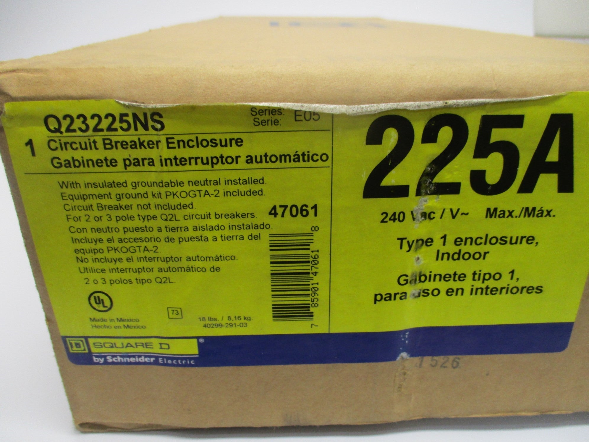 SQUARE D Q23225NS SER. E05 NSFS