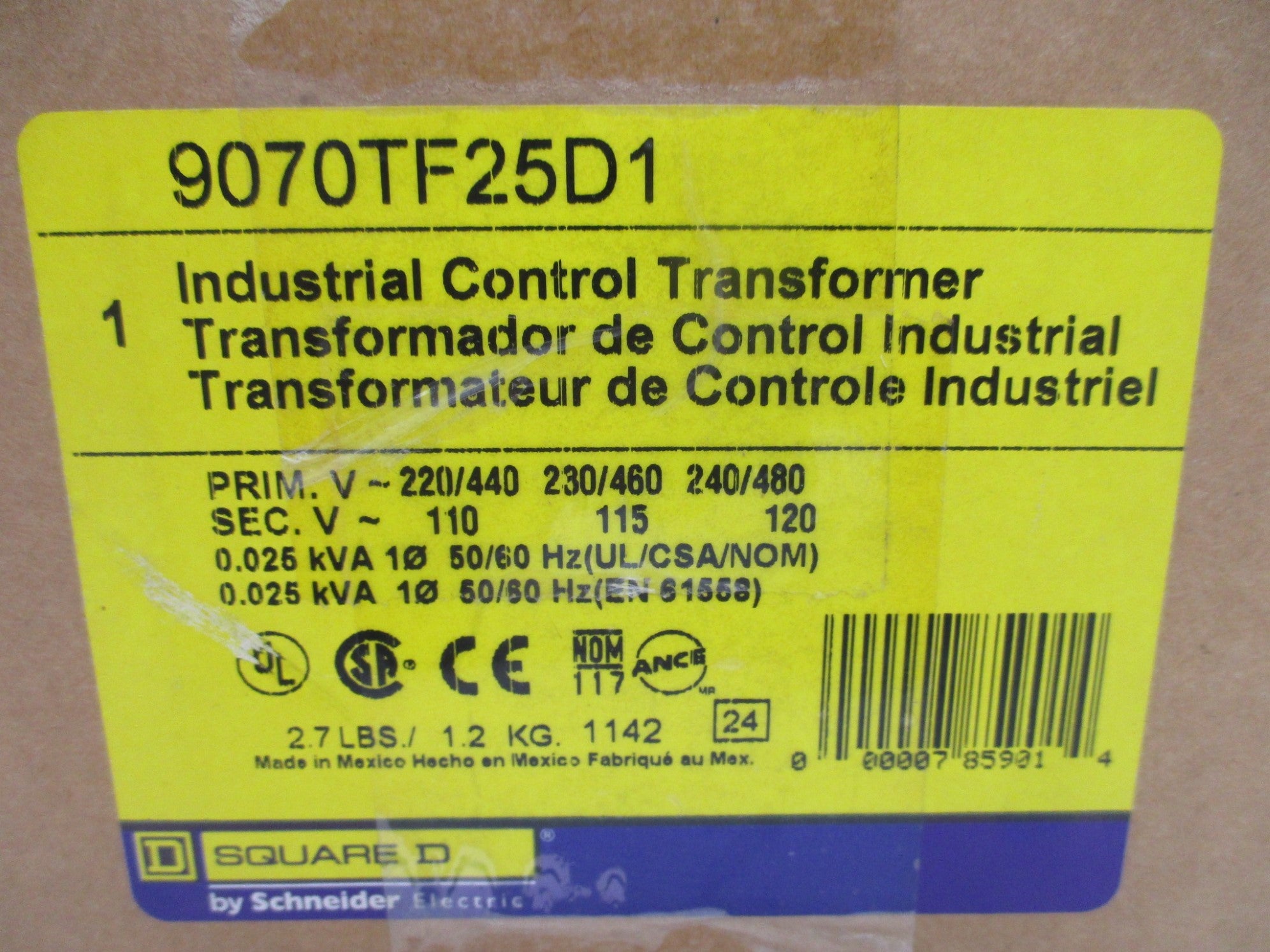 SQUARE D 9070TF25D1 NSMP