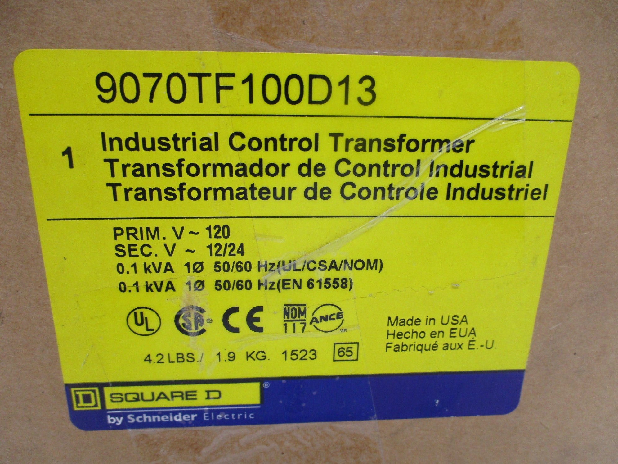 SQUARE D 9070TF100D13 NSMP