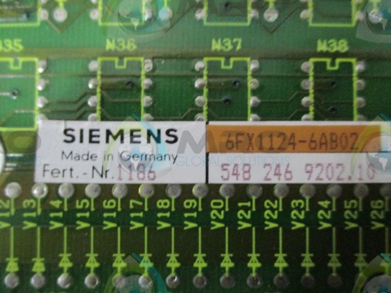 SIEMENS 6FX1124-6AB02 I/0 MODULE  NSMP