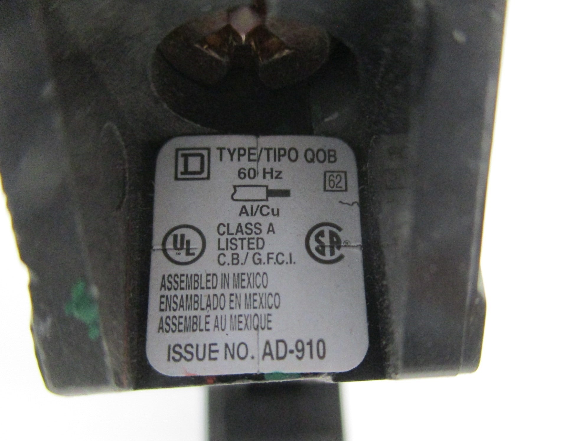 SQUARE D QOB125GFI 25A 120V NSMP