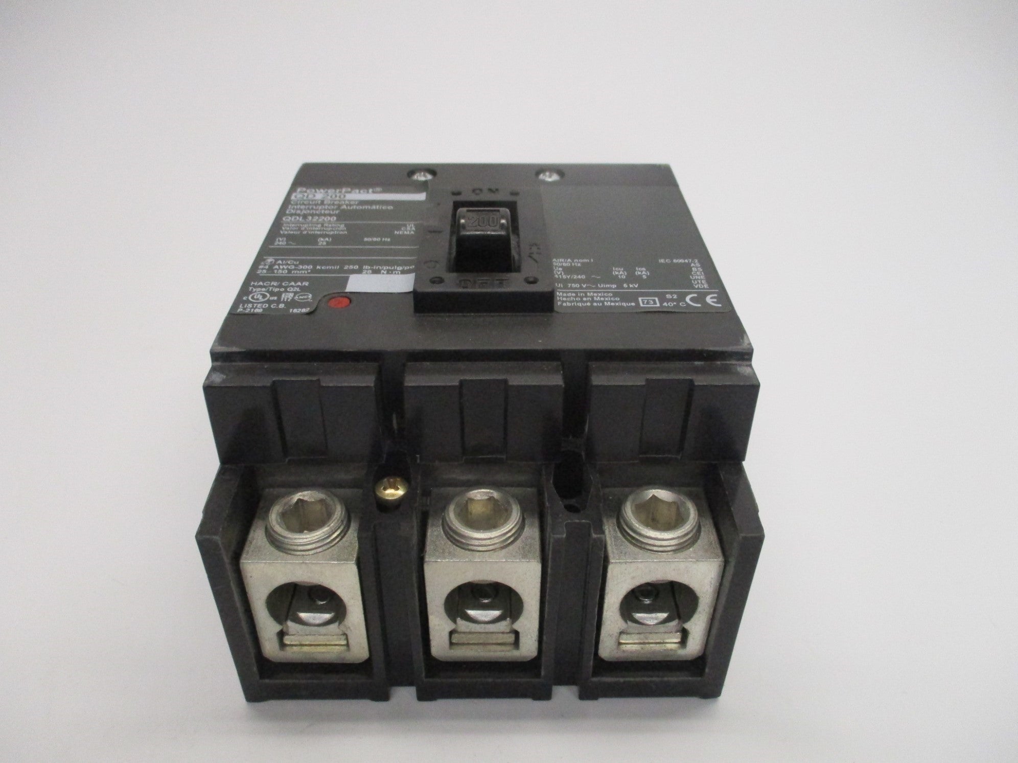 SQUARE D QDL32200 200A 240V (GREEN) UNMP