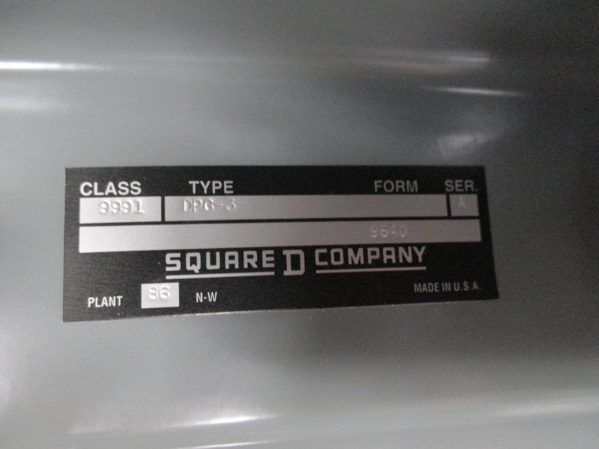 SQUARE D 9991DPG3 SER. A NSMP