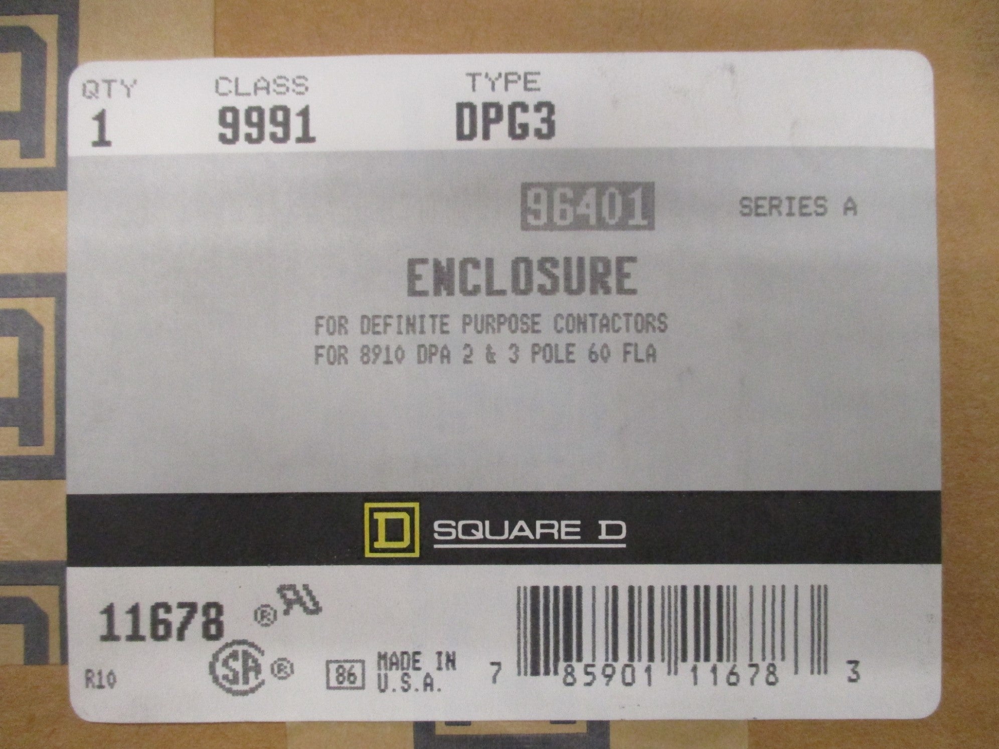 SQUARE D 9991DPG3 SER. A NSMP