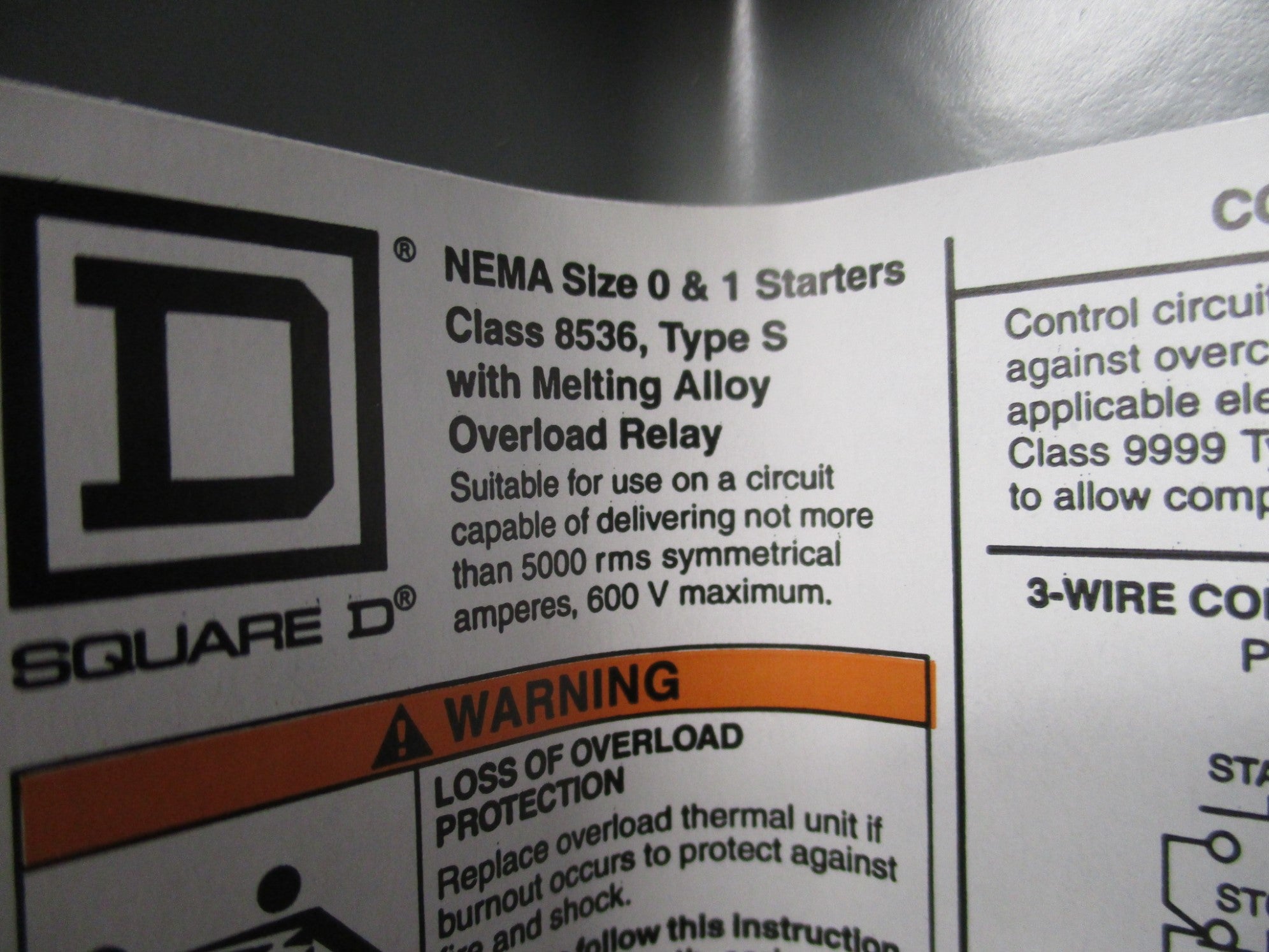 SQUARE D 8536S NSNP
