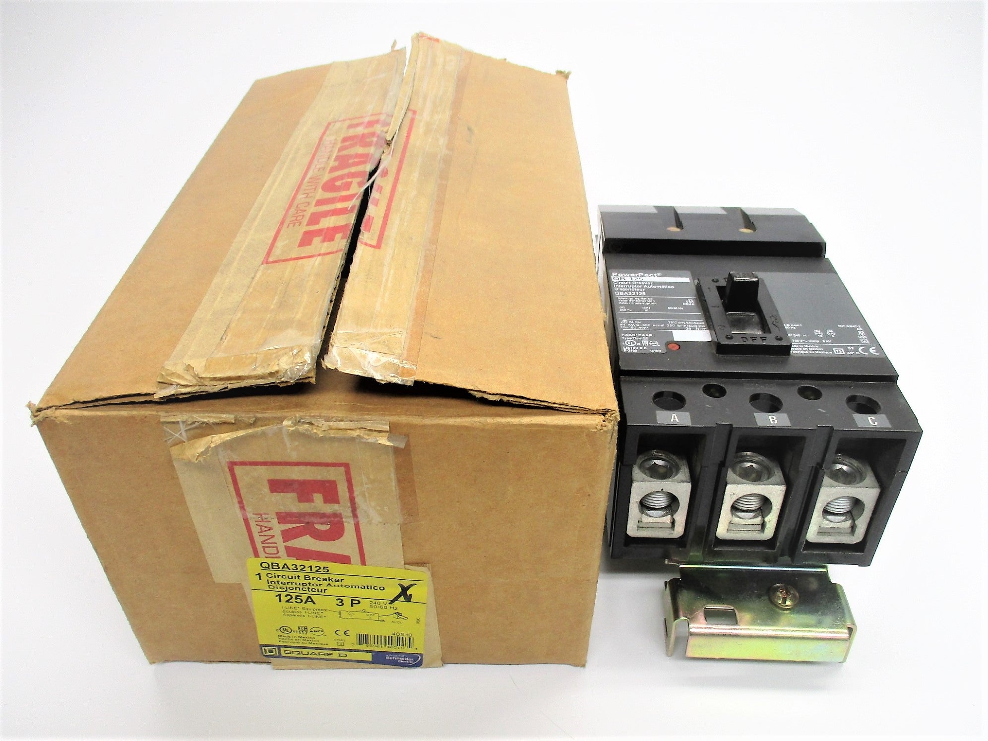 SQUARE D QBA32125 240V 125A NSMP
