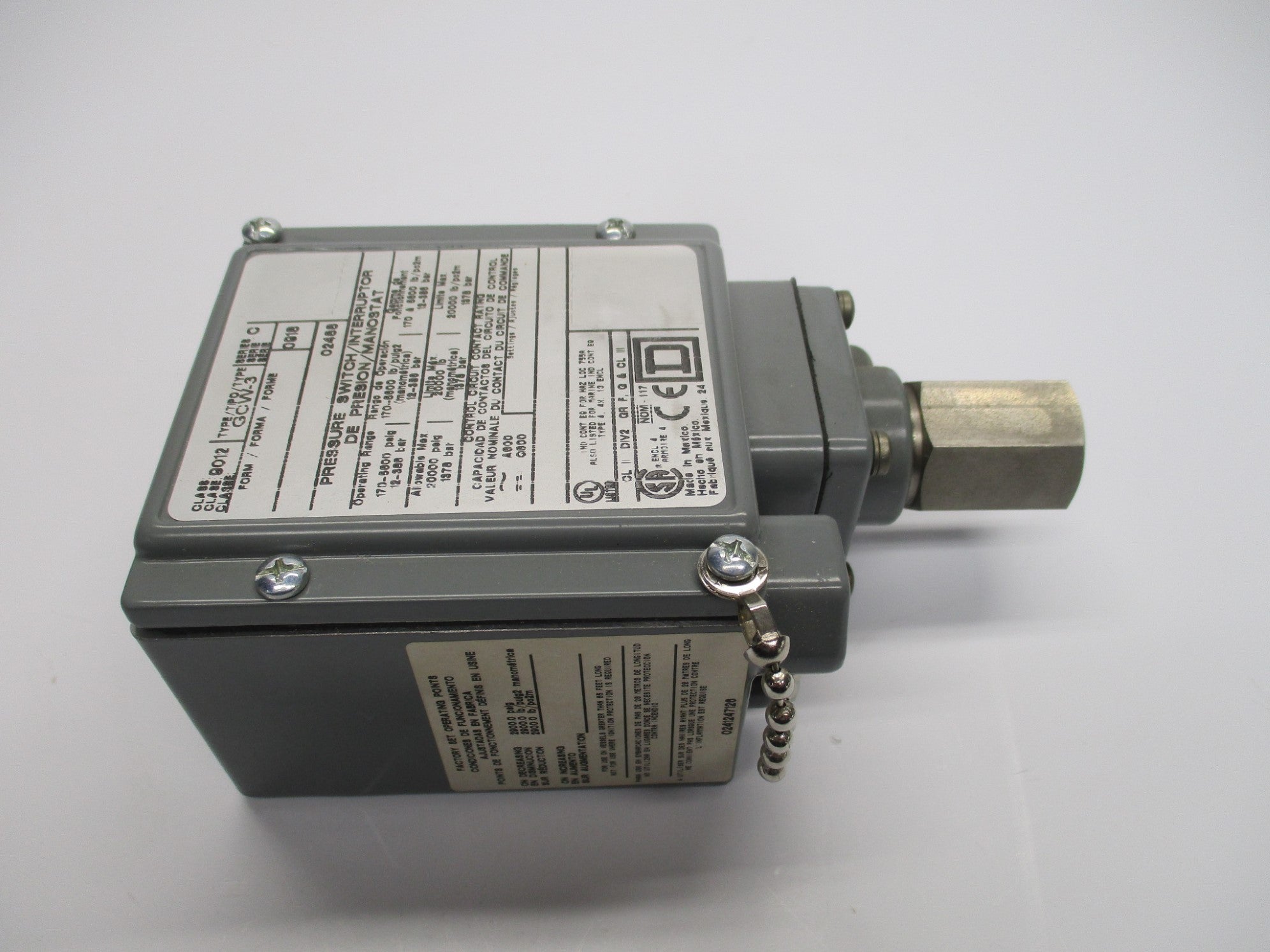 SQUARE D 9012GCW-3 SER. C NSNP