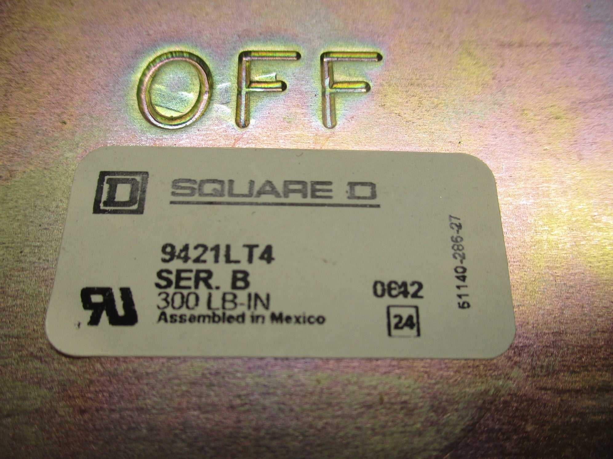 SQUARE D 9421LT4 SER. B NSMP
