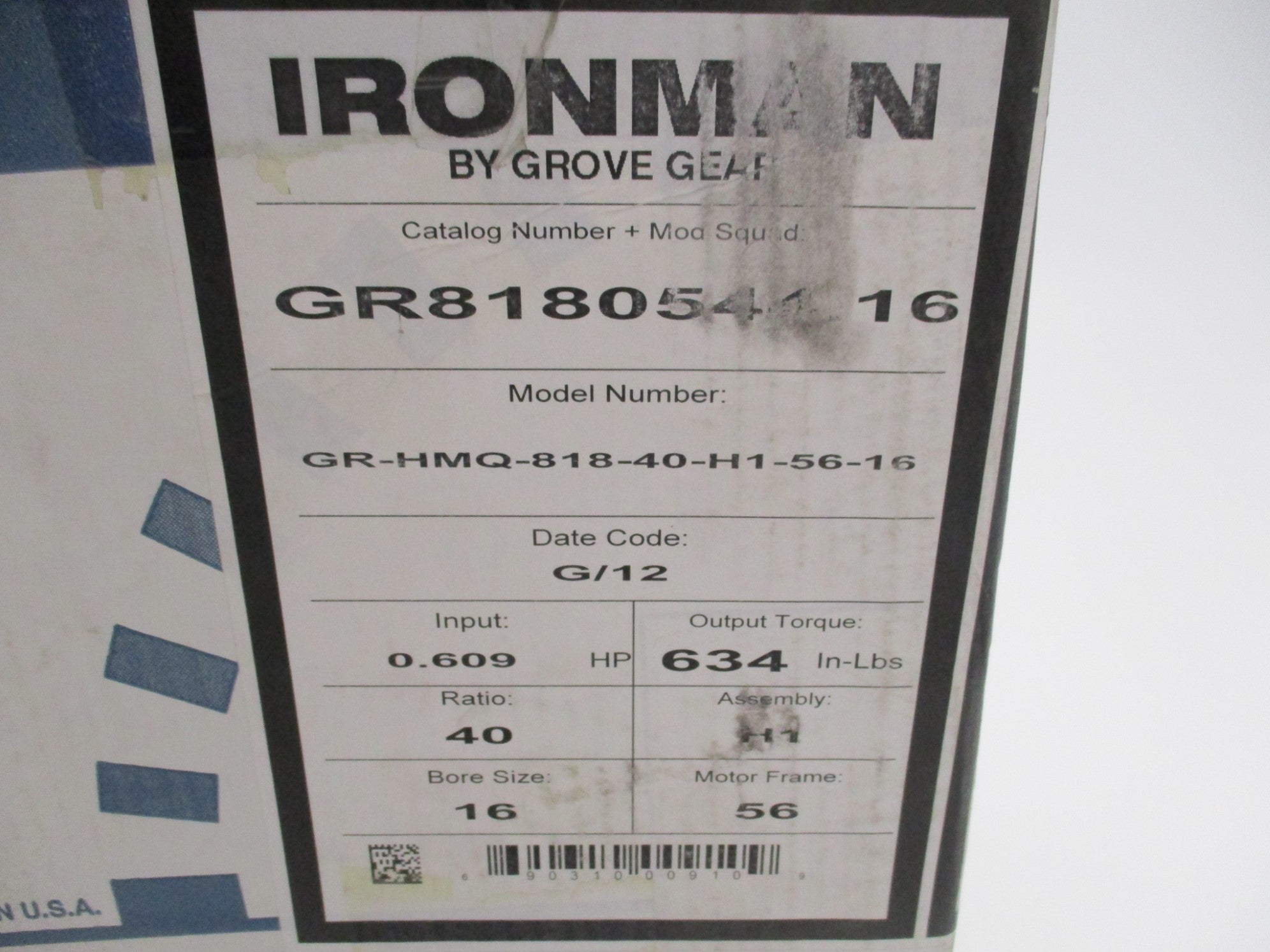 GROVE GEAR GR8180544.16 NSMP