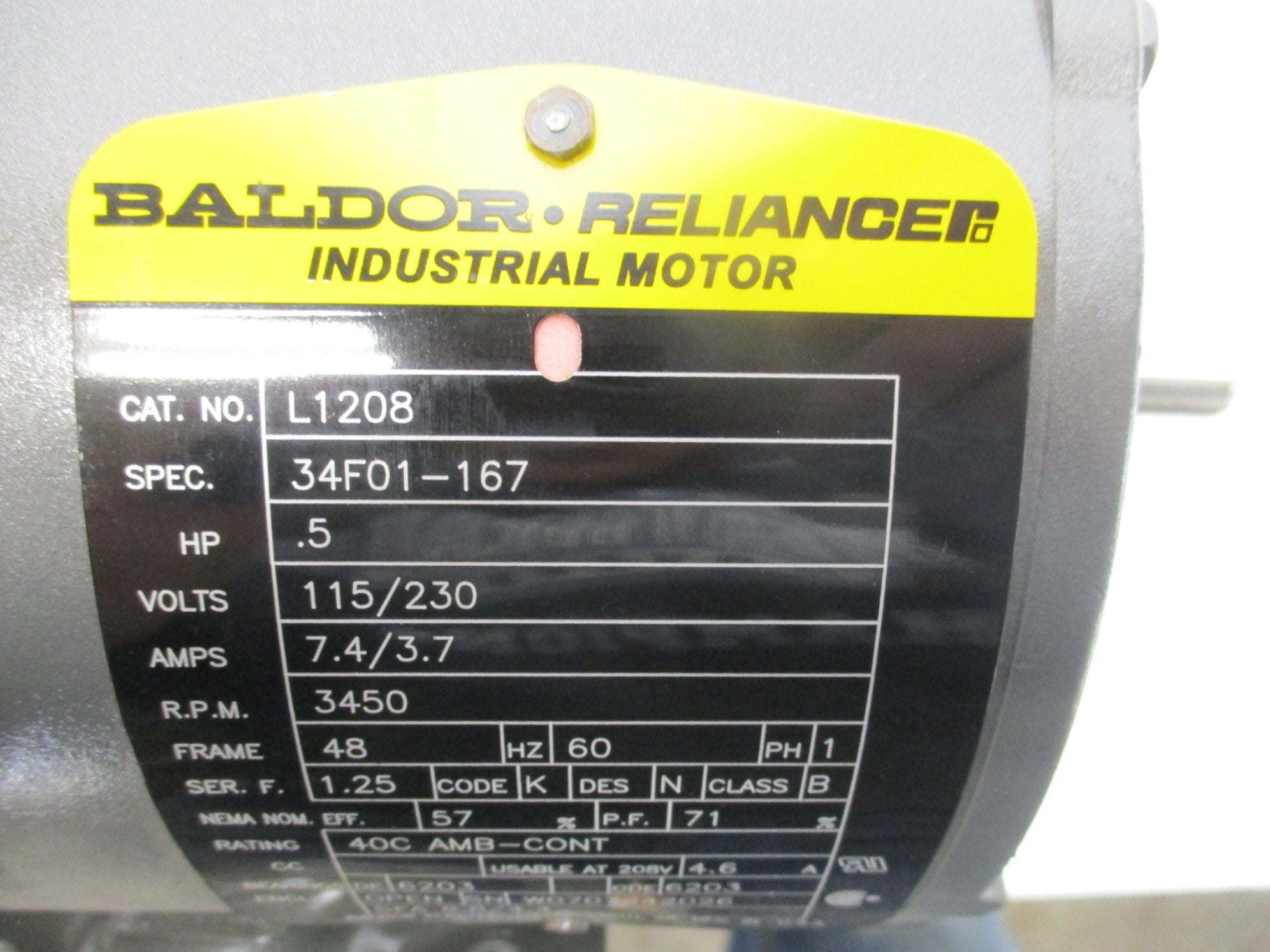 BALDOR L1208 SER. F NSMP