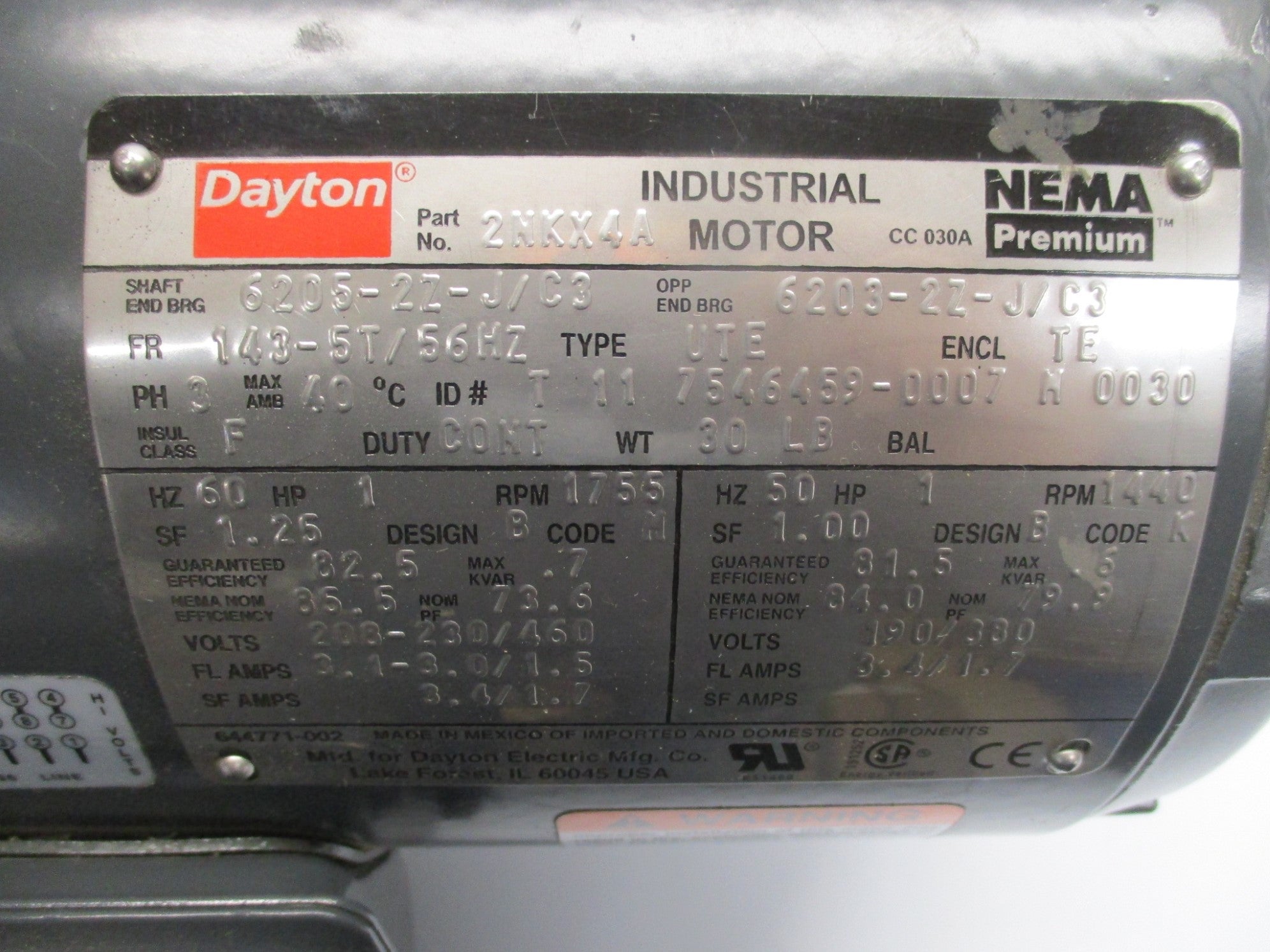 DAYTON 2NKX4A NSMP