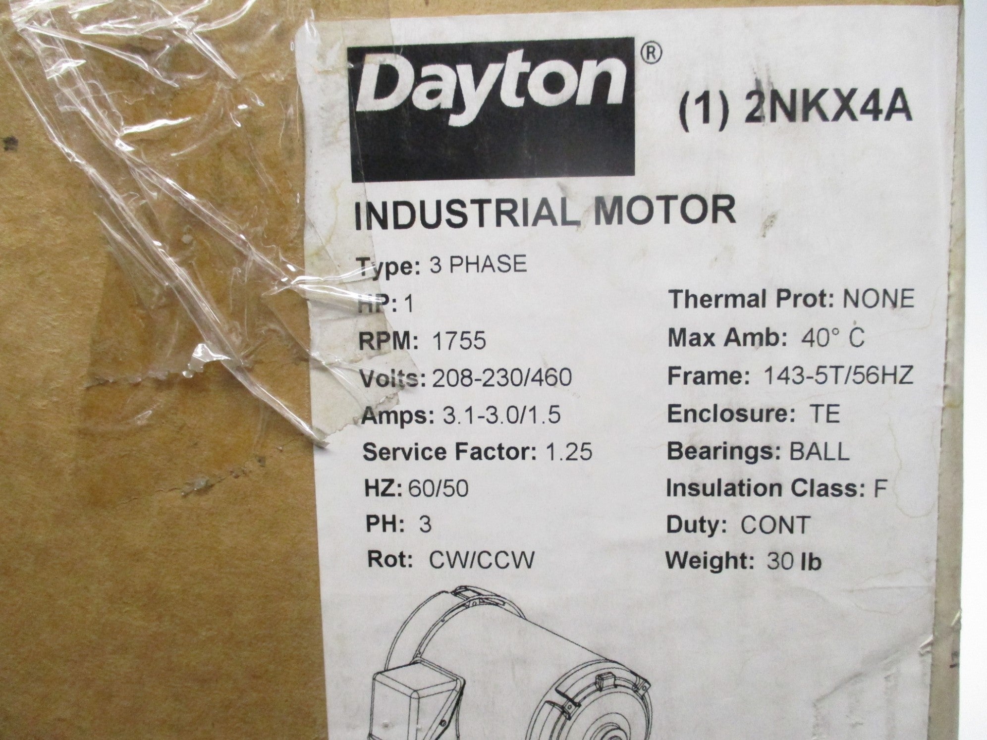DAYTON 2NKX4A NSMP