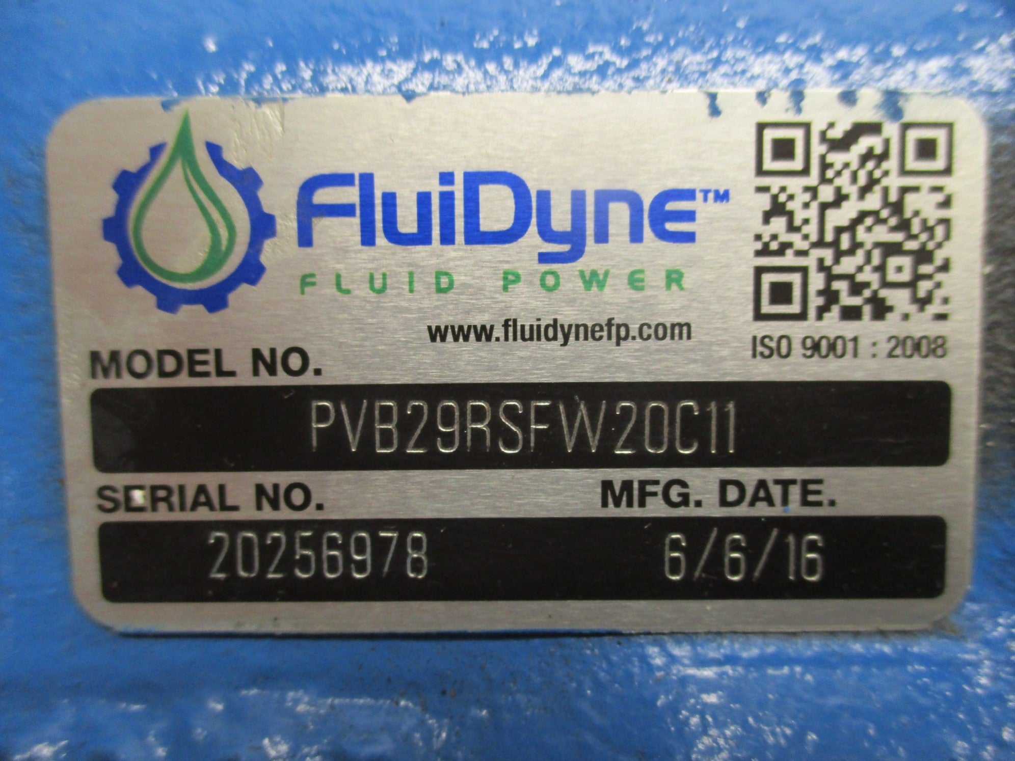 FLUIDYNE PVB29RSFW20C11 NSNP