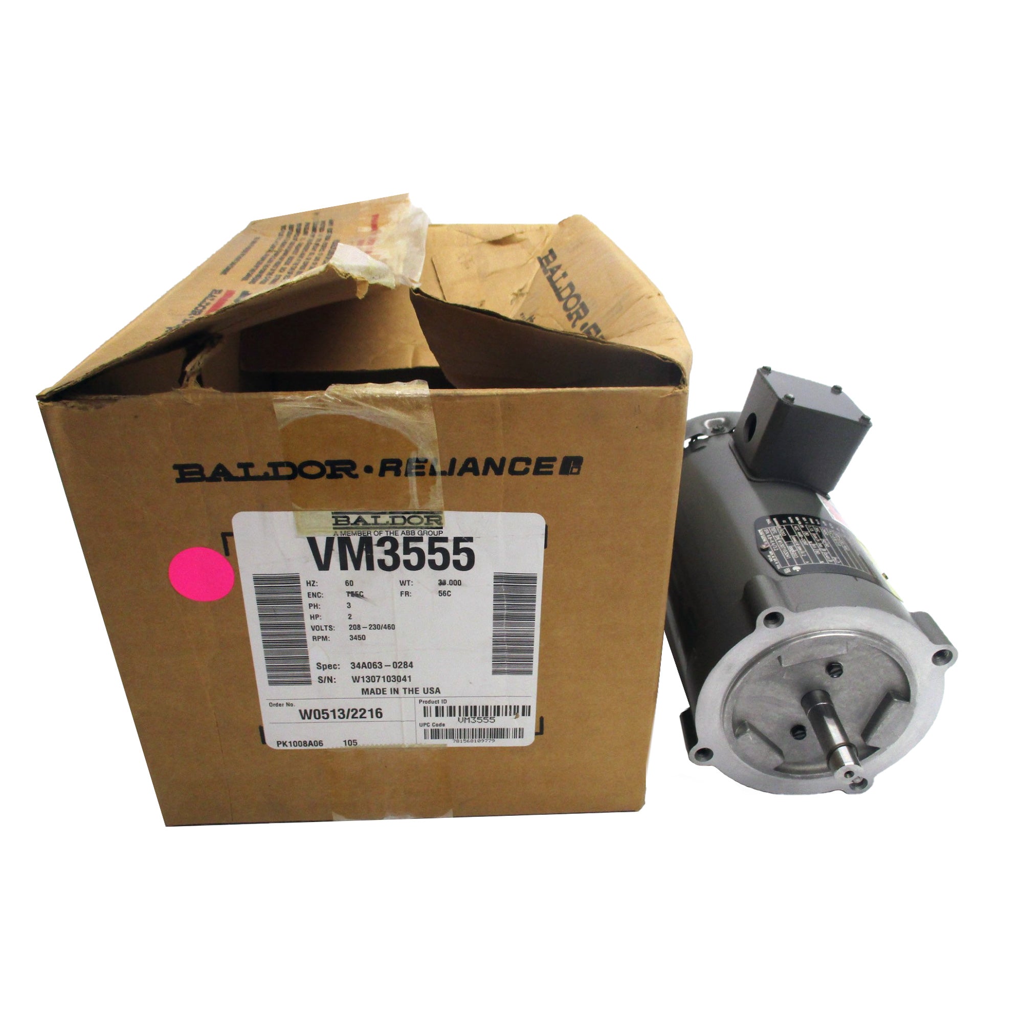 BALDOR VM3555 SER. F NSMP