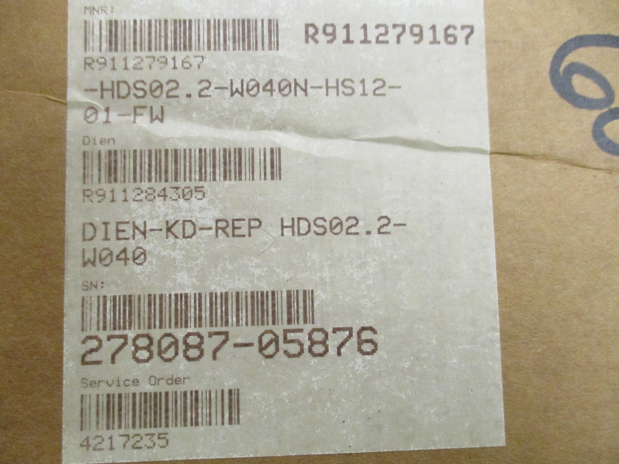 REXROTH HDS02.2-W040N-HS12-01-FW NSMP