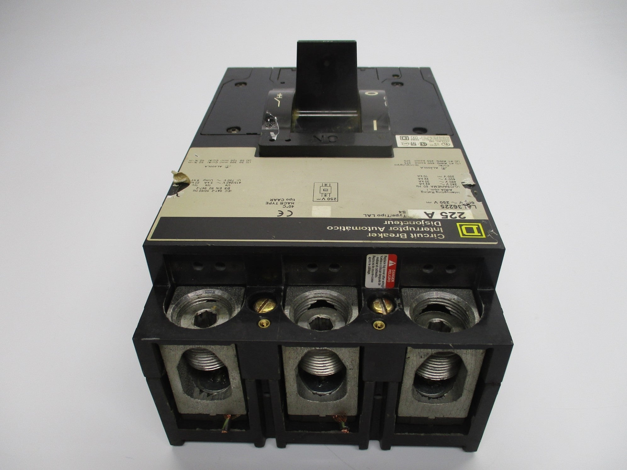 CIRCUIT BREAKER LAL36225 225A 600V (GREY) UNMP