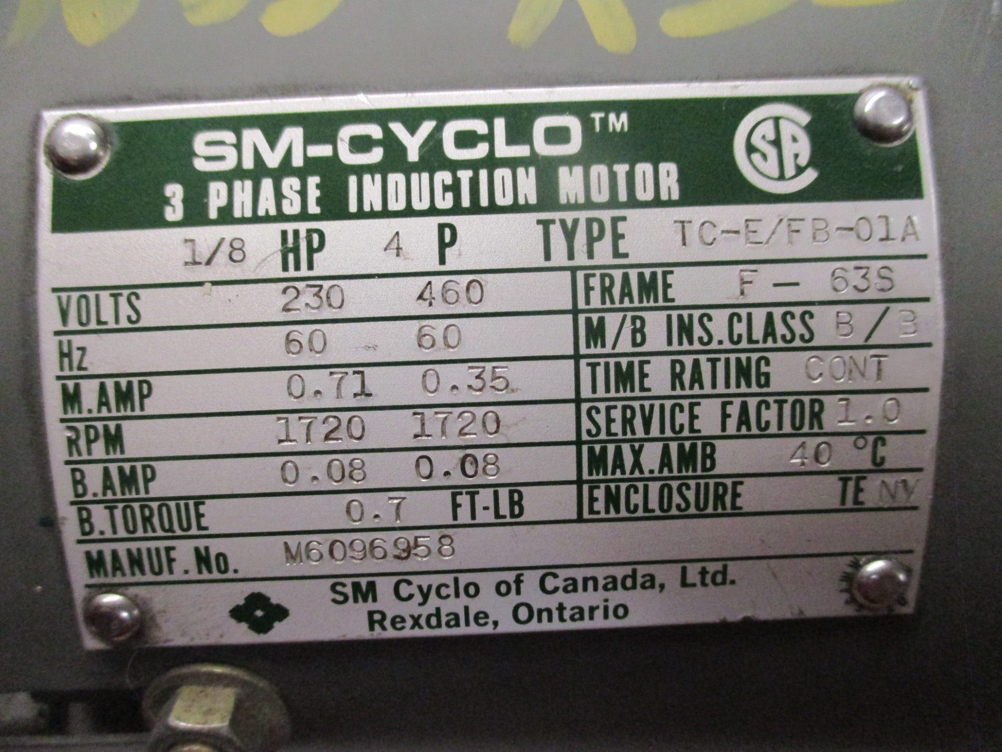 SM-CYCLO TC-E/FB-01A UNMP