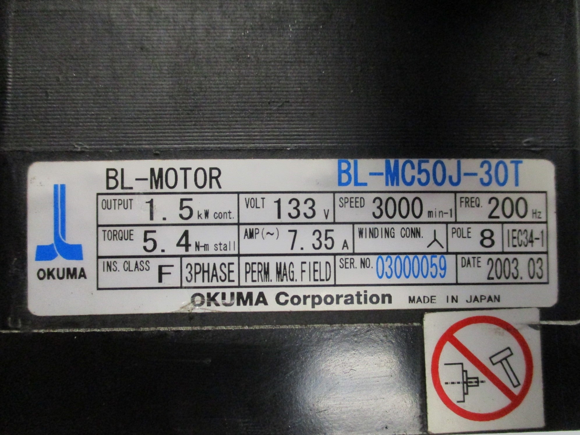 OKUMA BL-MC50J-30T NSNP