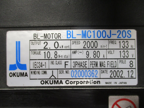 OKUMA BL-MC100J-20S NSNP