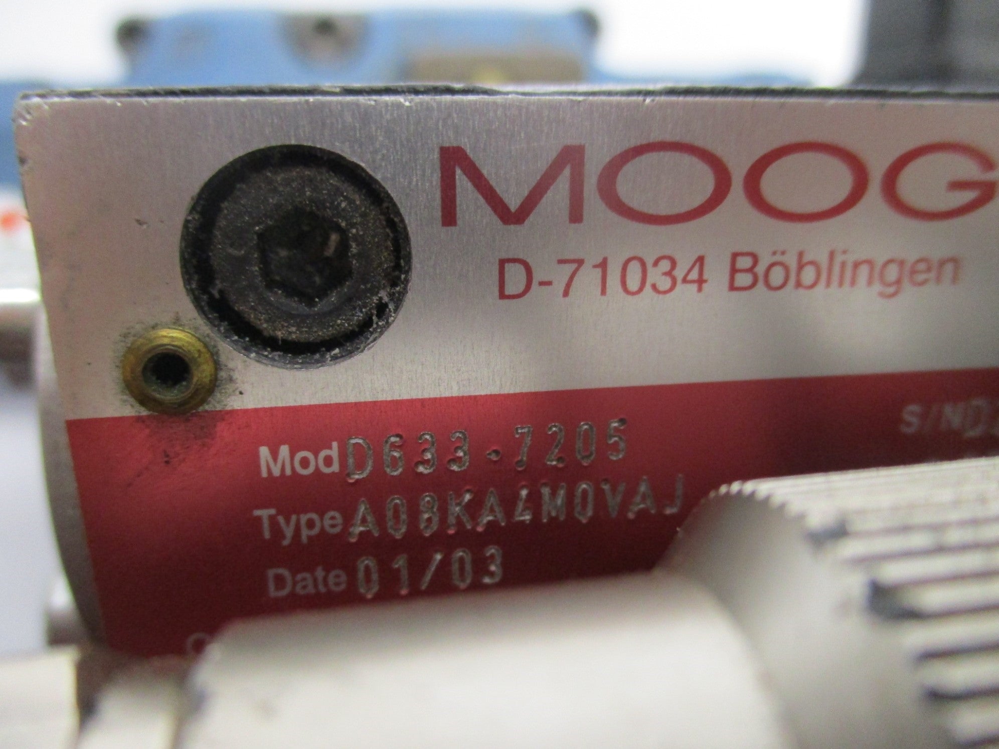 MOOG D633-7205 UNMP
