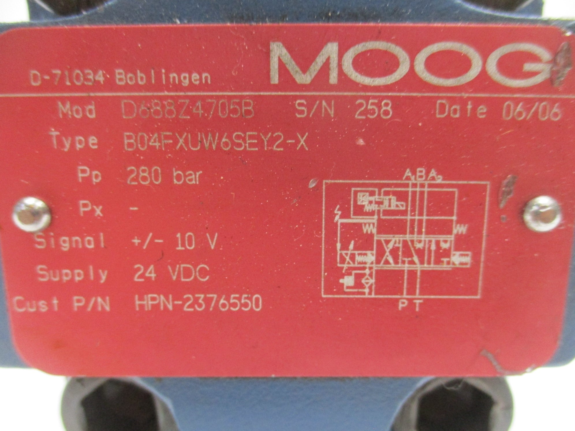 MOOG D633-7205 UNMP