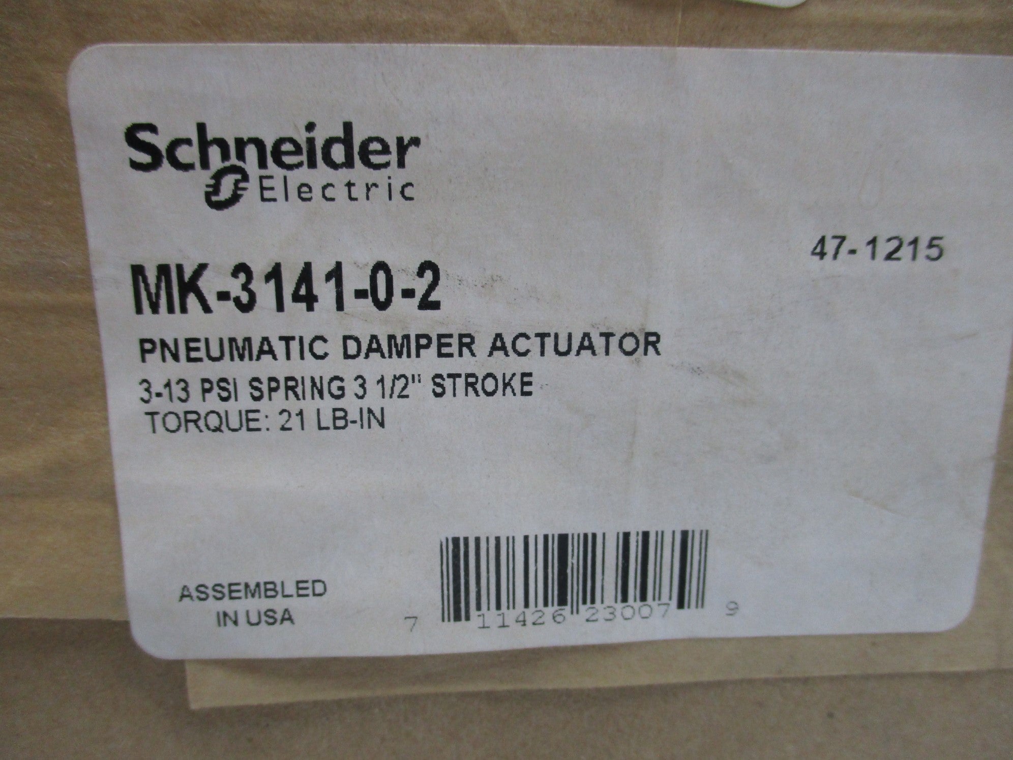 SCHNEIDER ELECTRIC MK-3141-0-2 NSMP