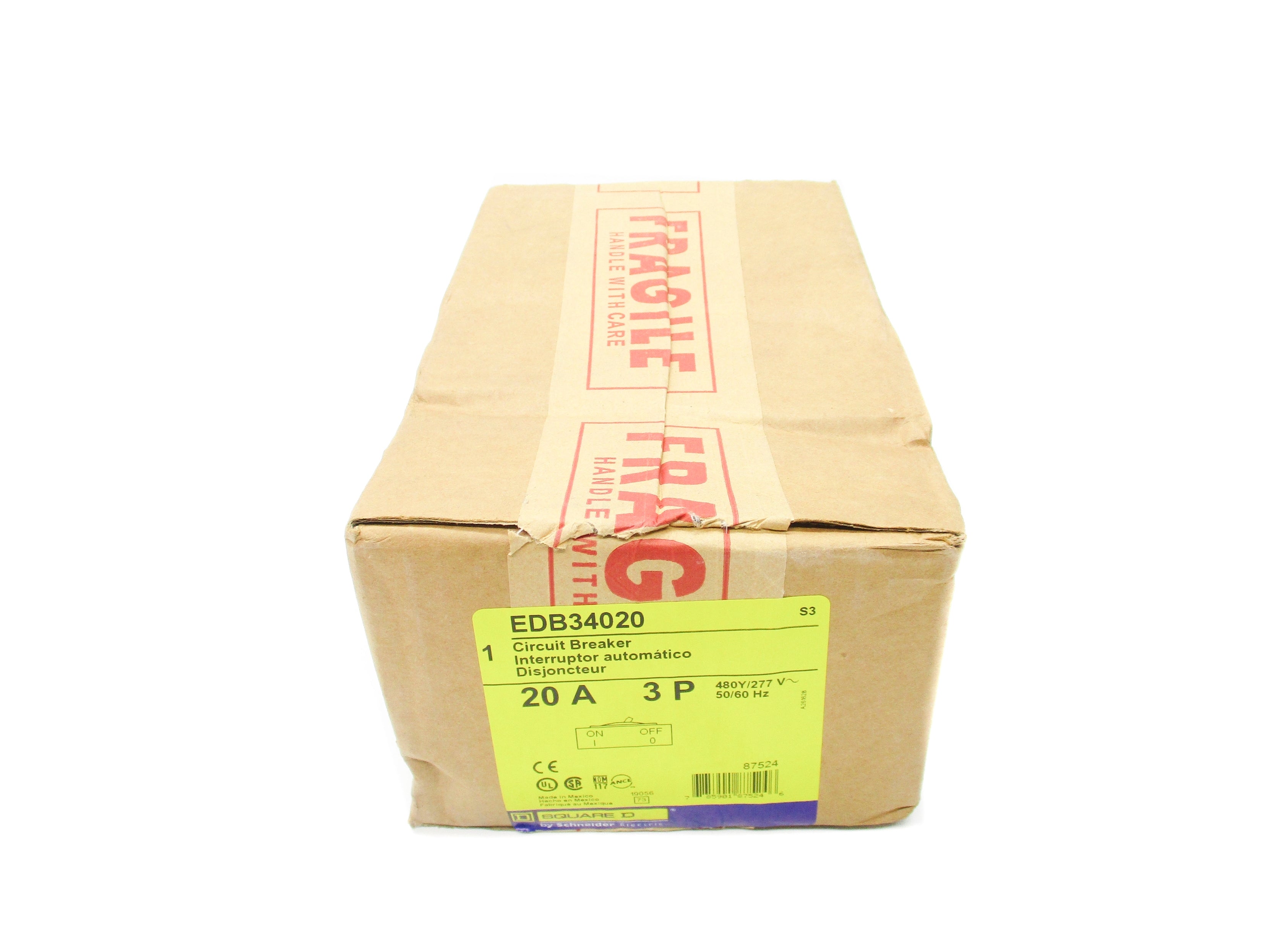 SQUARE D EDB34020 277V 20A NSFS