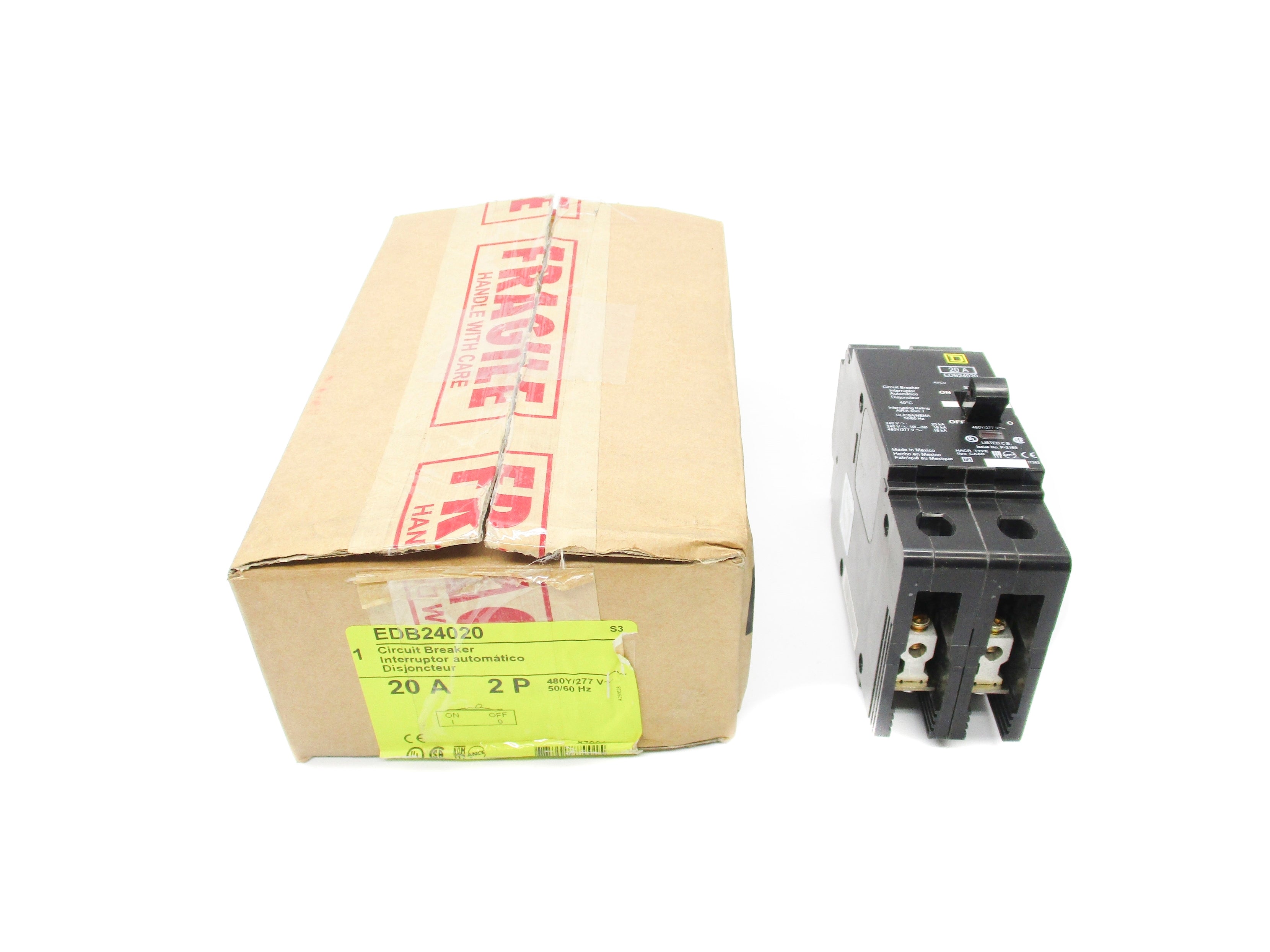 SQUARE D EDB24020 277V 20A NSMP