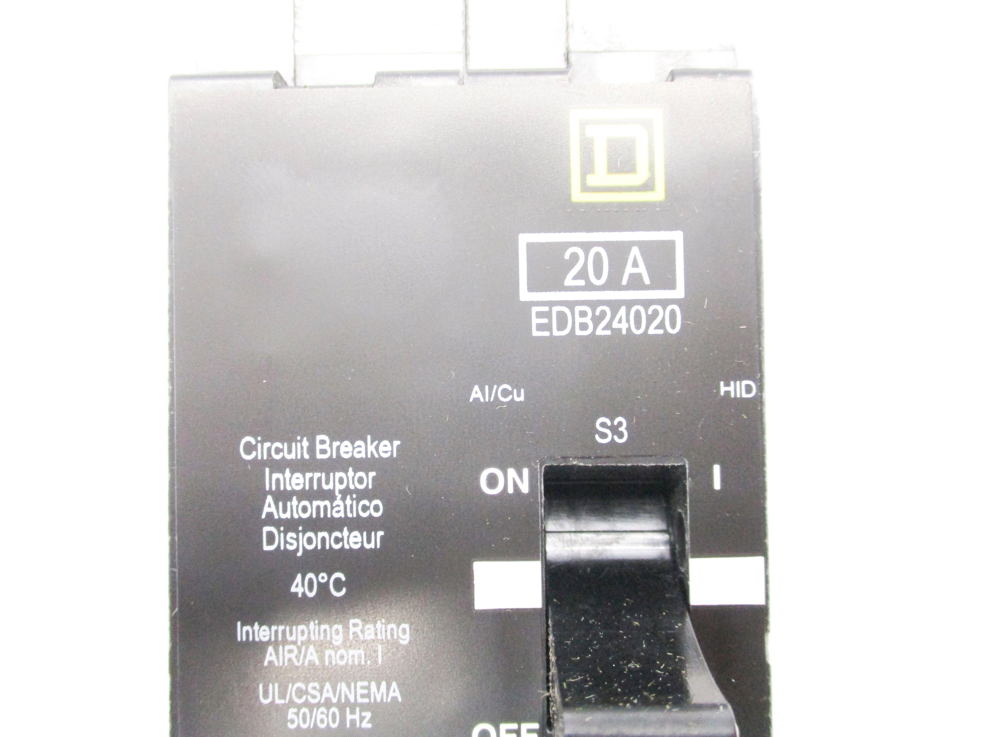 SQUARE D EDB24020 277V 20A NSMP