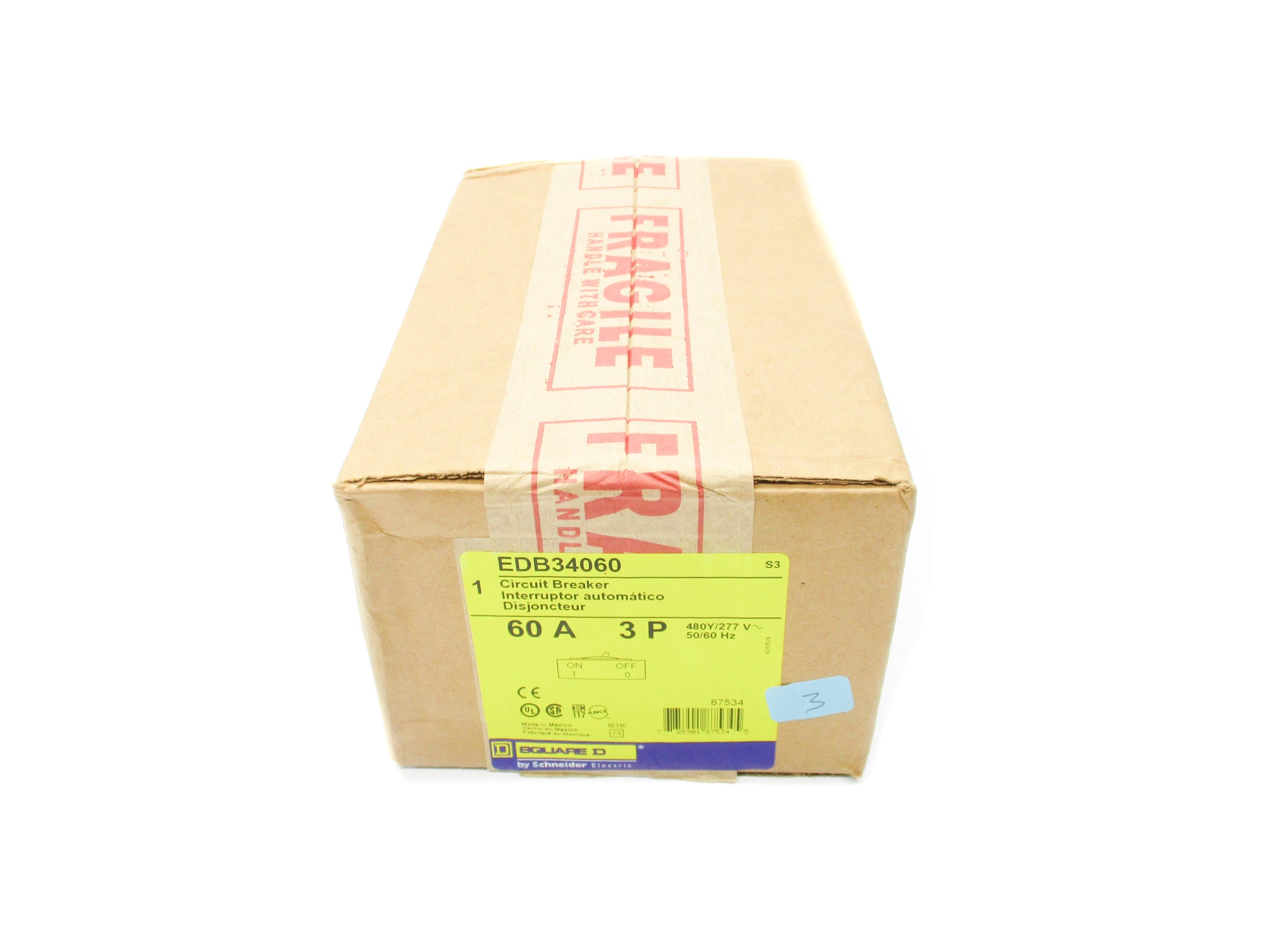 SQUARE D EDB34060 277V 60A NSFS