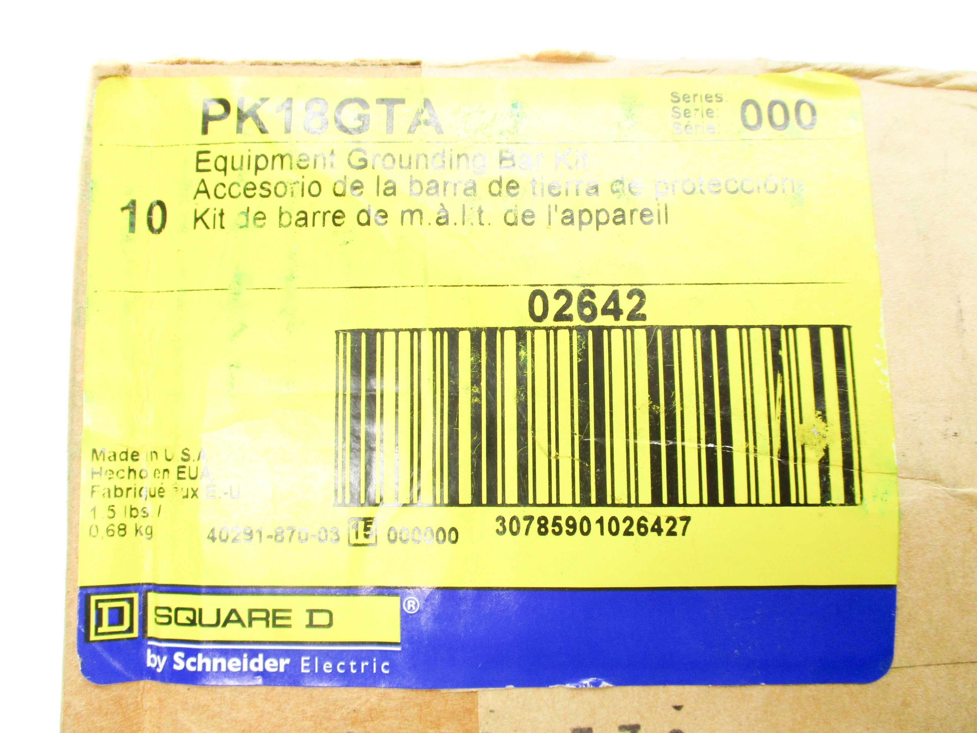 SQUARE D PK18GTA SER. 000 NSFS