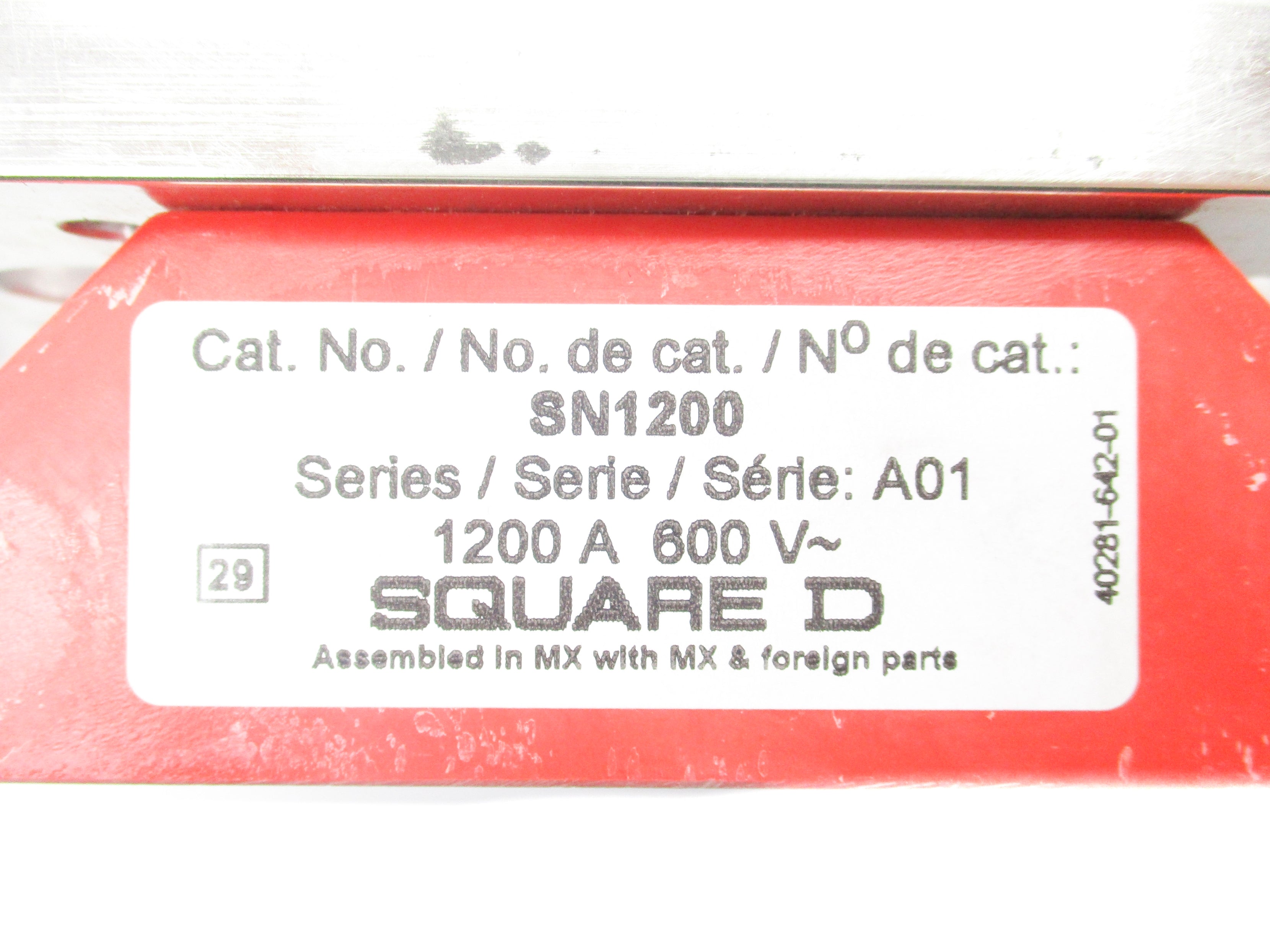 SQUARE D SN1200 SER. A01 NSMP