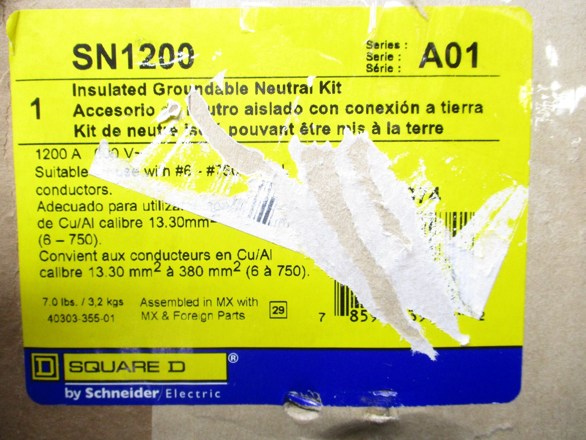 SQUARE D SN1200 SER. A01 NSMP
