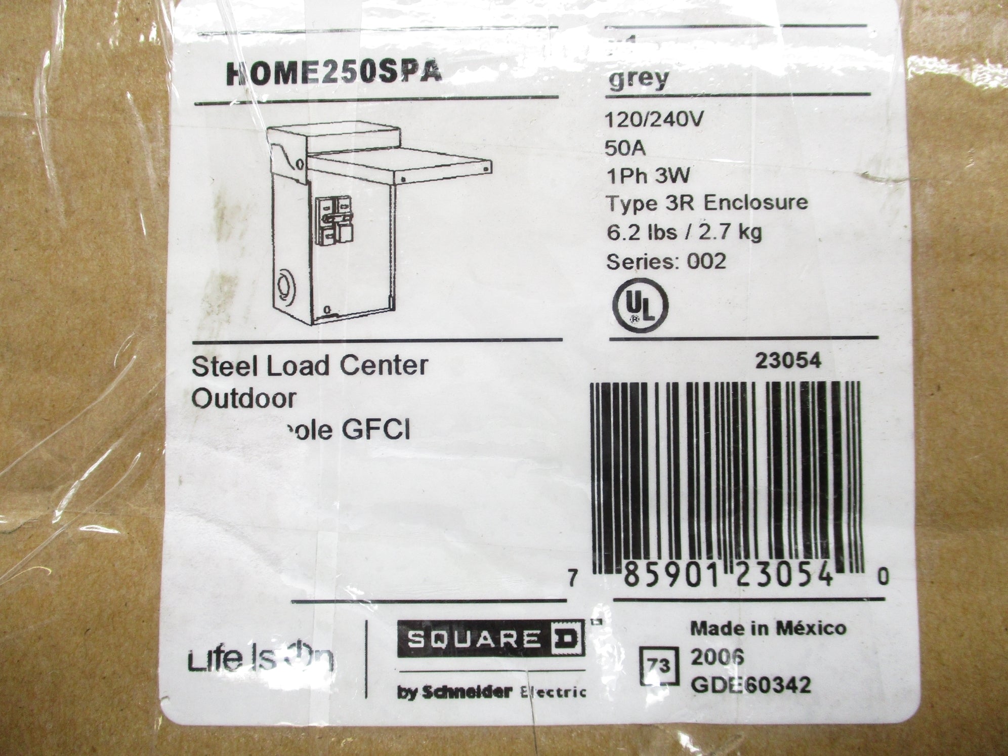 SQUARE D HOME250SPA SER. 002 NSMP