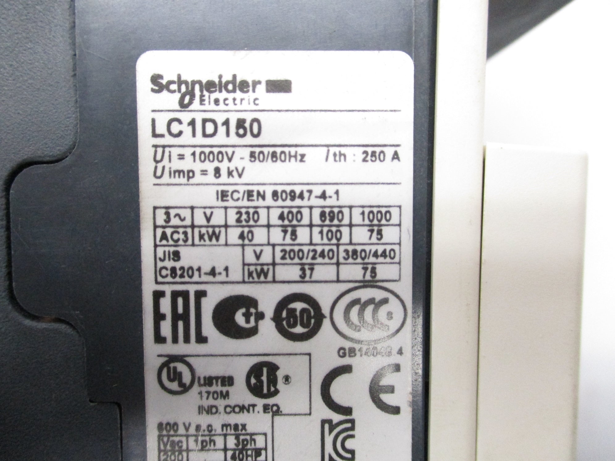 SCHNEIDER ELECTRIC LC1D150B7 24V 250A NSNP