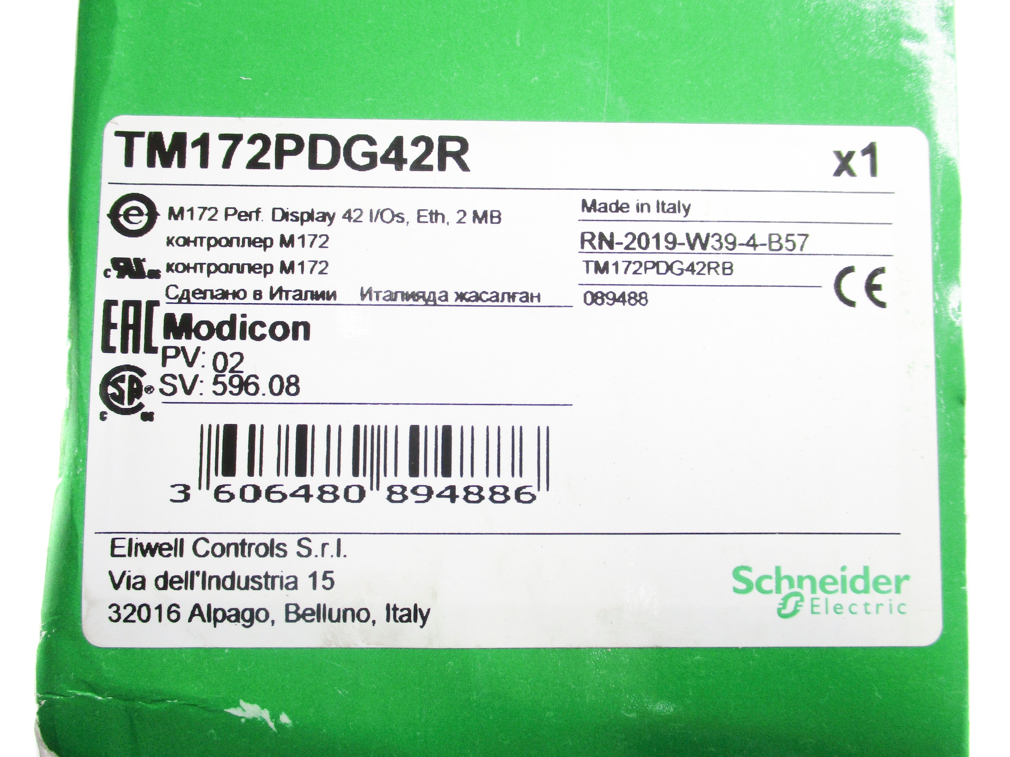 SCHNEIDER ELECTRIC TM172PDG42R NSMP