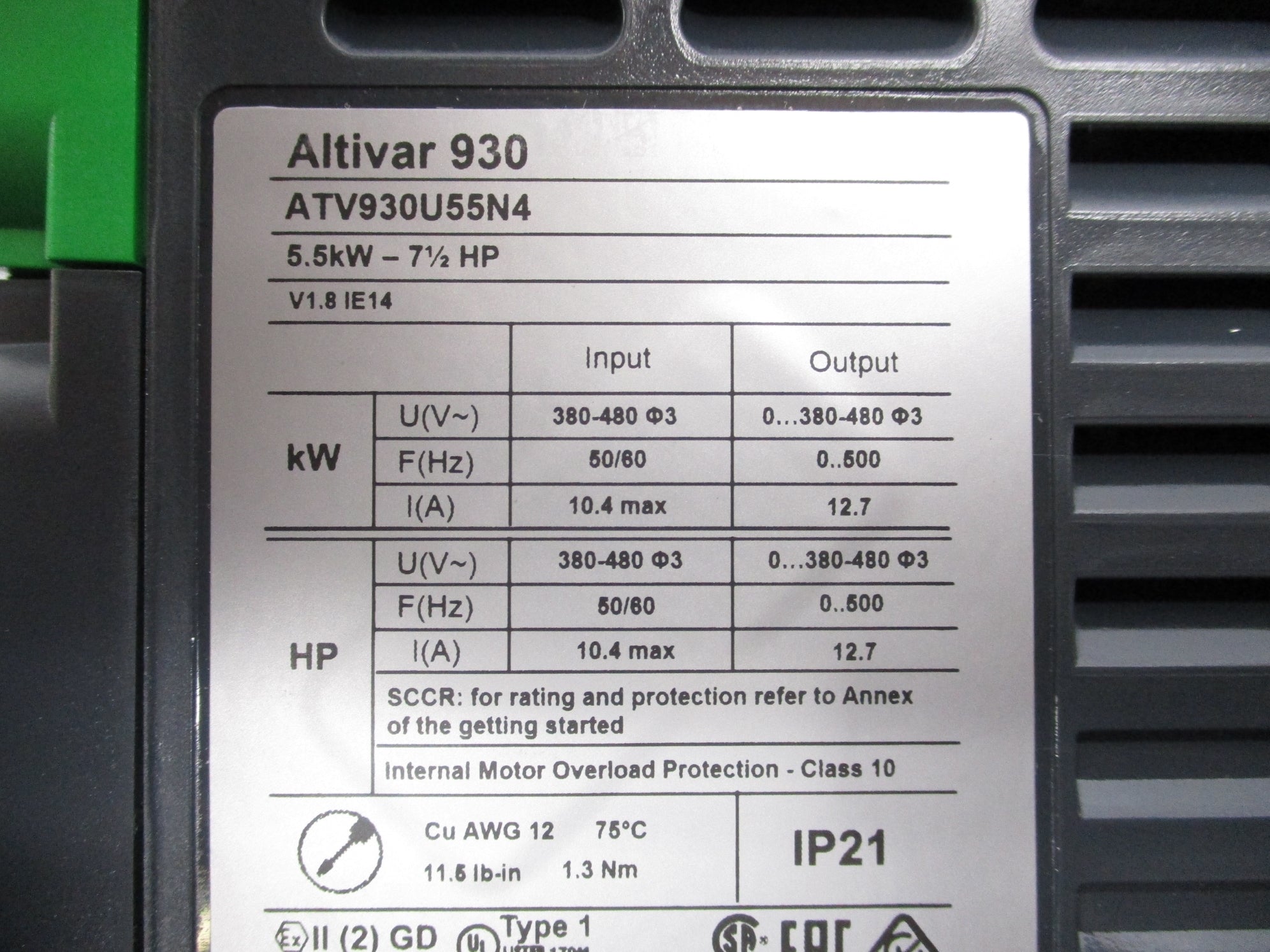 SCHNEIDER ELECTRIC ATV930U55N4 NSMP
