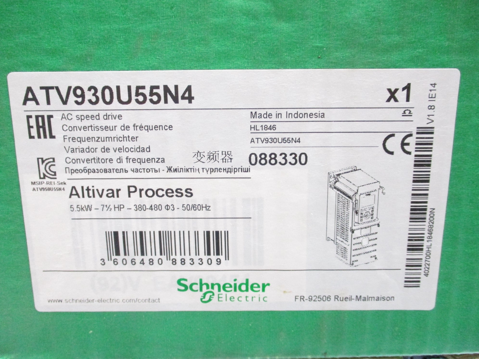 SCHNEIDER ELECTRIC ATV930U55N4 NSMP