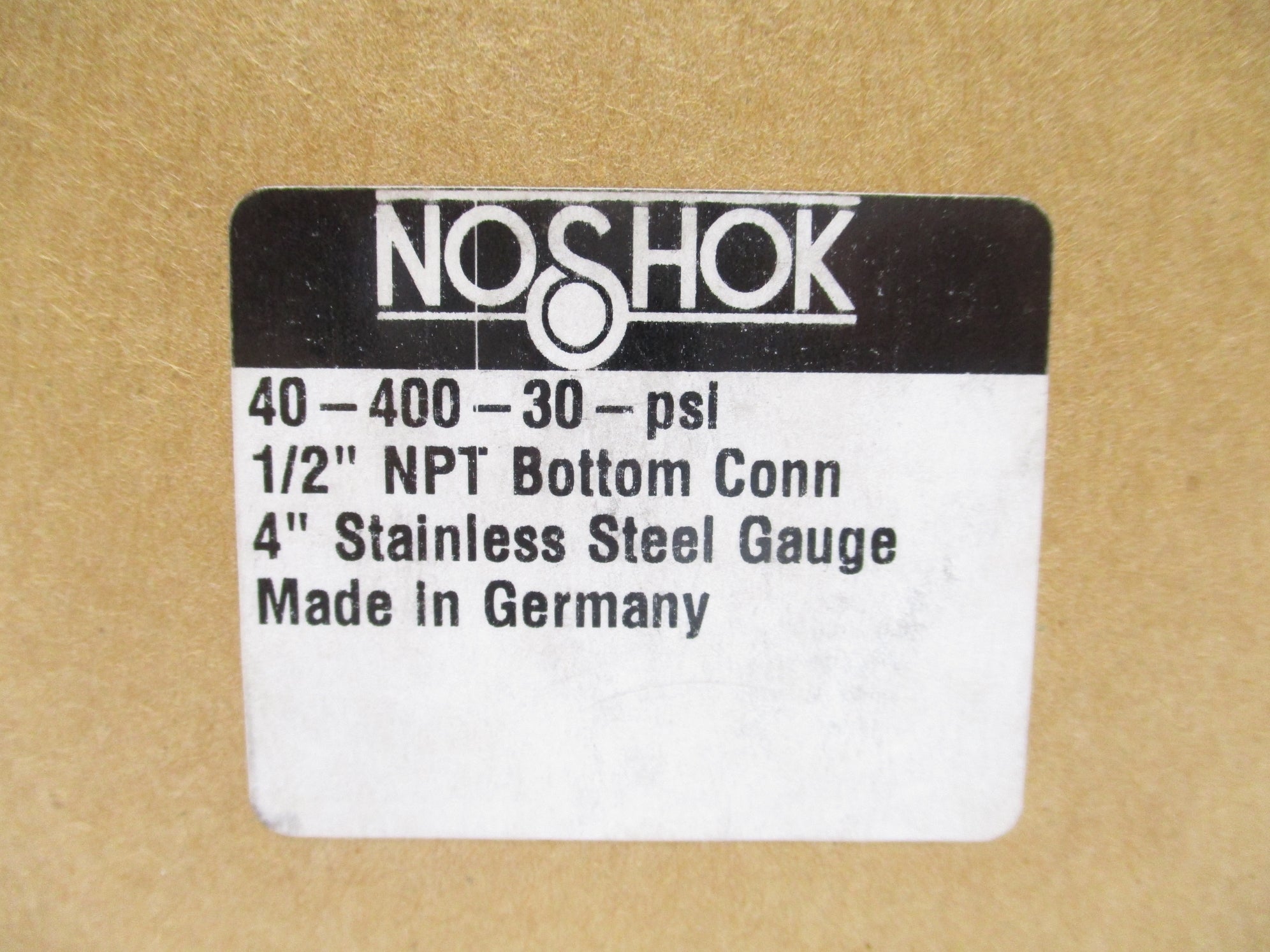 NOSHOCK 40-400-30-PSI 0-30PSI 4" NSMP